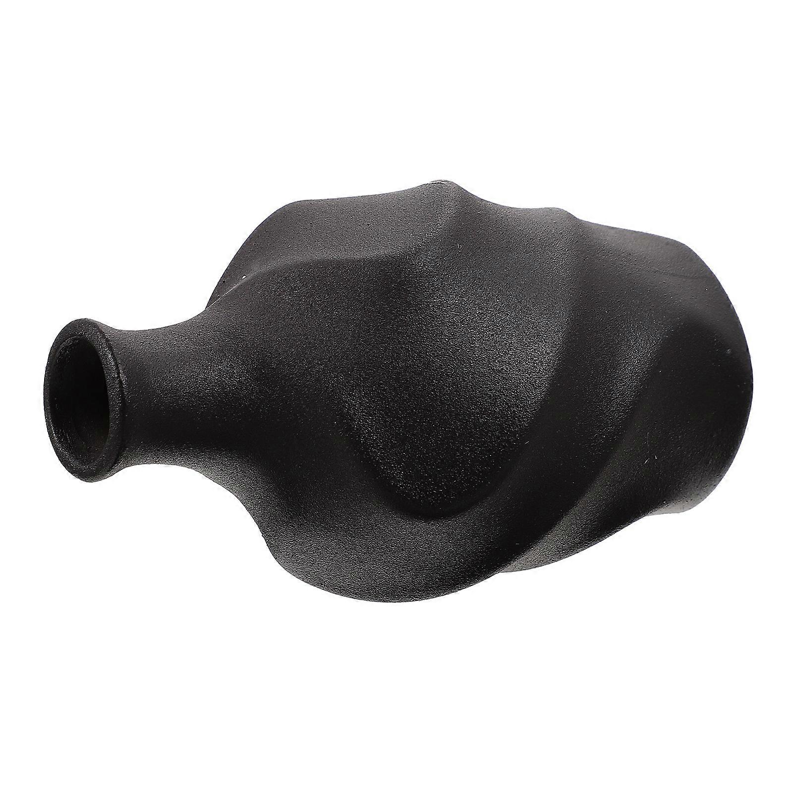 Simple Style Ceramic Vase for Decor in Black Color 1pc Practical Flower Arrangement Container