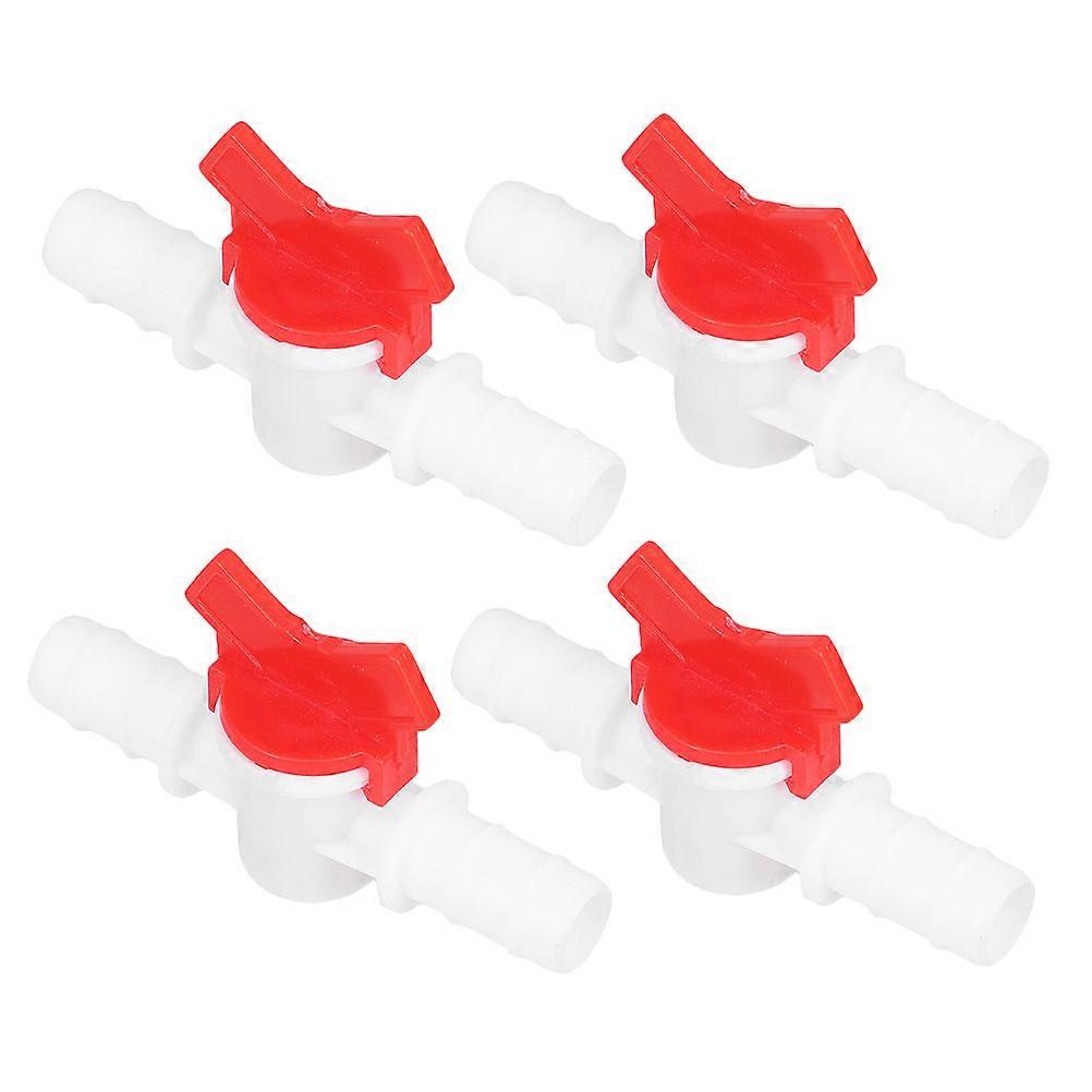 4pcs Quick Connect Shut Off Valve for Drip Irrigation & Aquariums – Compact Plastic Hose Connector for Easy Installation & Storage