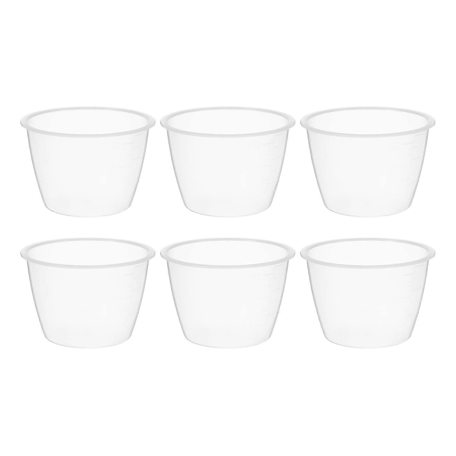 Rice Cooker Accessories Transparent Measuring Cups Thickened Design 6Pcs