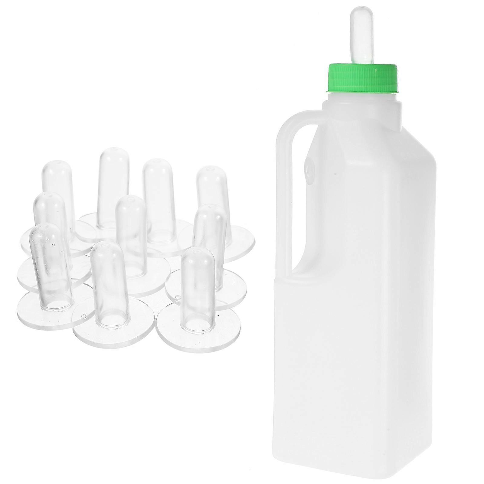 Animal Feeding Bottle Sheep Feeding Supplies Round Shape High Temperature Resistance for Farm Use 850ml