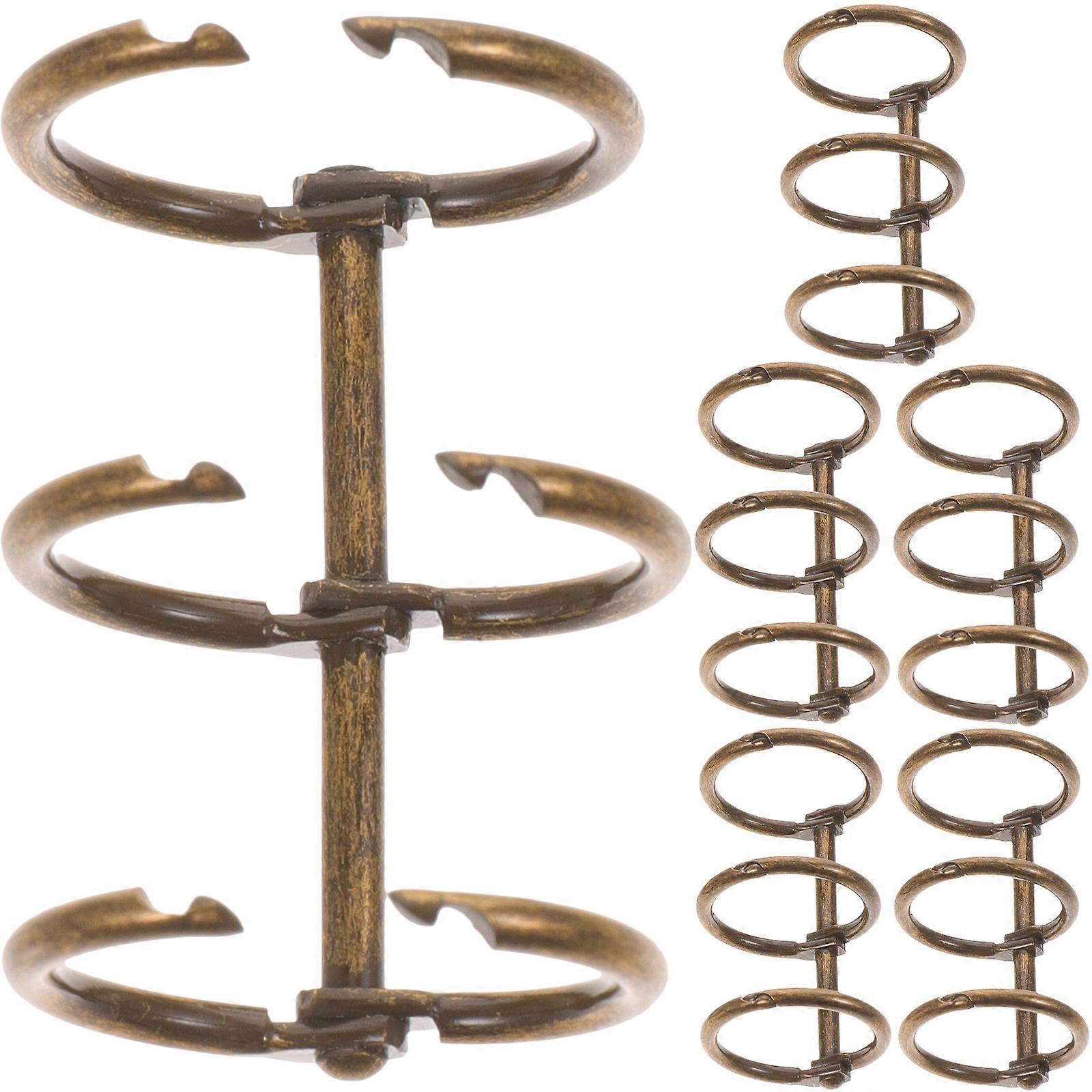 6pcs Metal Loose Leaf Binder Rings for Scrapbooking, Stationery & Book Binding – Office & School Supplies