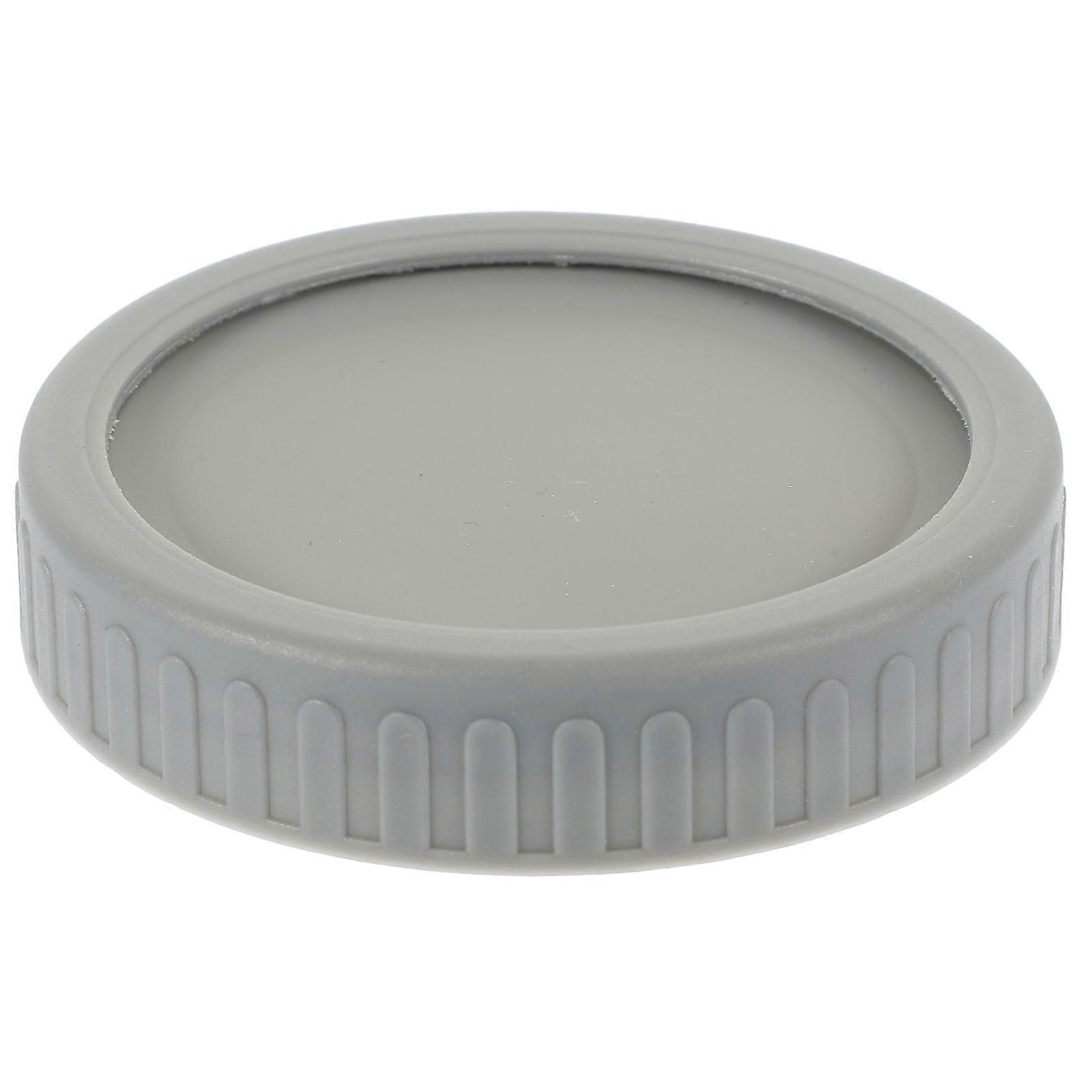 Mason Jar Silicone Lid with Airtight Seal for Wide Mouth Jars and Regular Cans Grey 1 Set