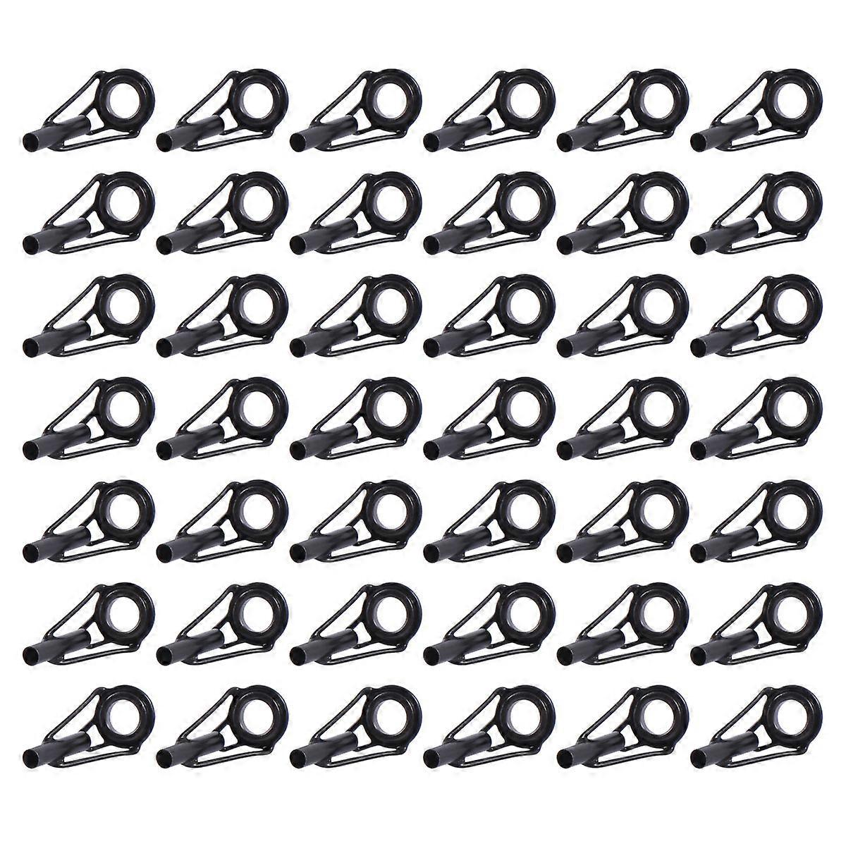 Fish Rod Guides Durable Tangle-Resistant Easy to Install 40Pcs