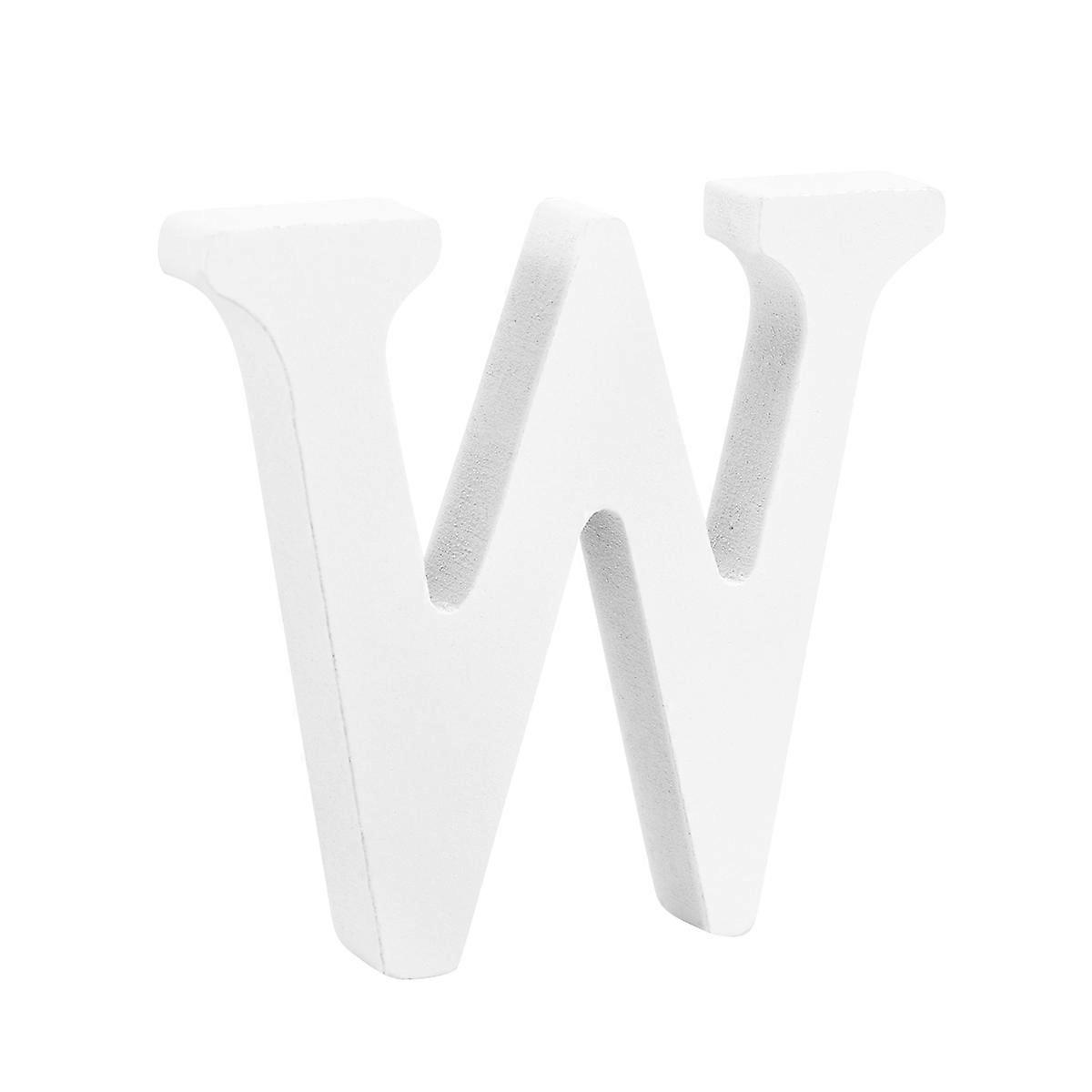 新築祝いの装飾保育室の結婚式のパーティーのための木製の手紙W8cmホワイトDIYクラフト1個