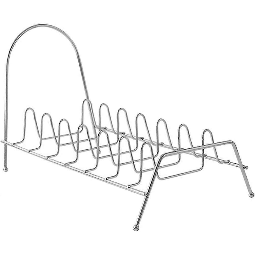 Stainless Steel Dish Drainer Rack, Versatile Kitchen Organizer for Plates & Utensils, Space Saving Design for Efficient Storage & Cleanup in Any
