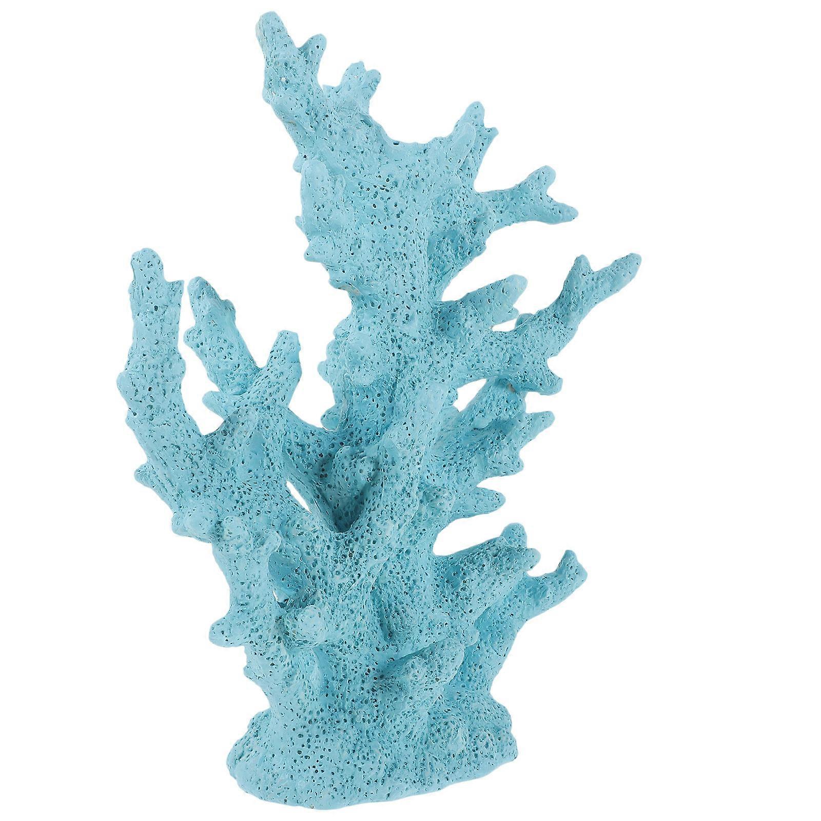 Decorative Corals Aquarium Coral Decoration Resin Material For Aquarium Environment 9.8X7.9X3.9in 1Set