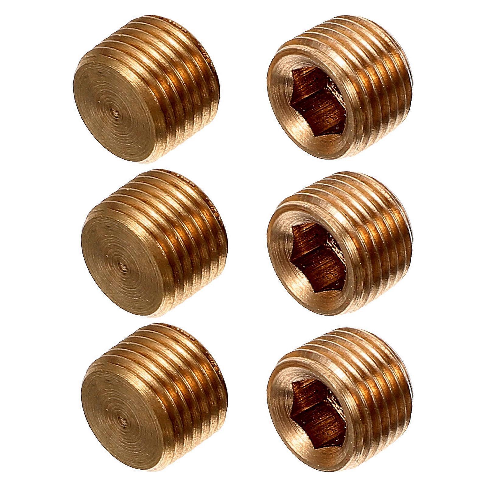 Pipe Fitting Copper Pipe Cap DIY Enthusiasts Closing Pipes Internal Design 6Pcs