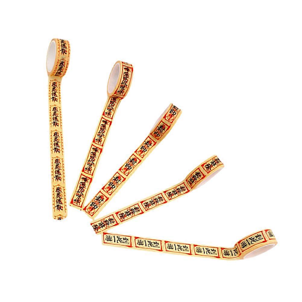 Scrapbook Supplies Washi Tape Self-Adhesive Decorative Items Brown Rolls For Christmas Diy Crafts 5Rolls