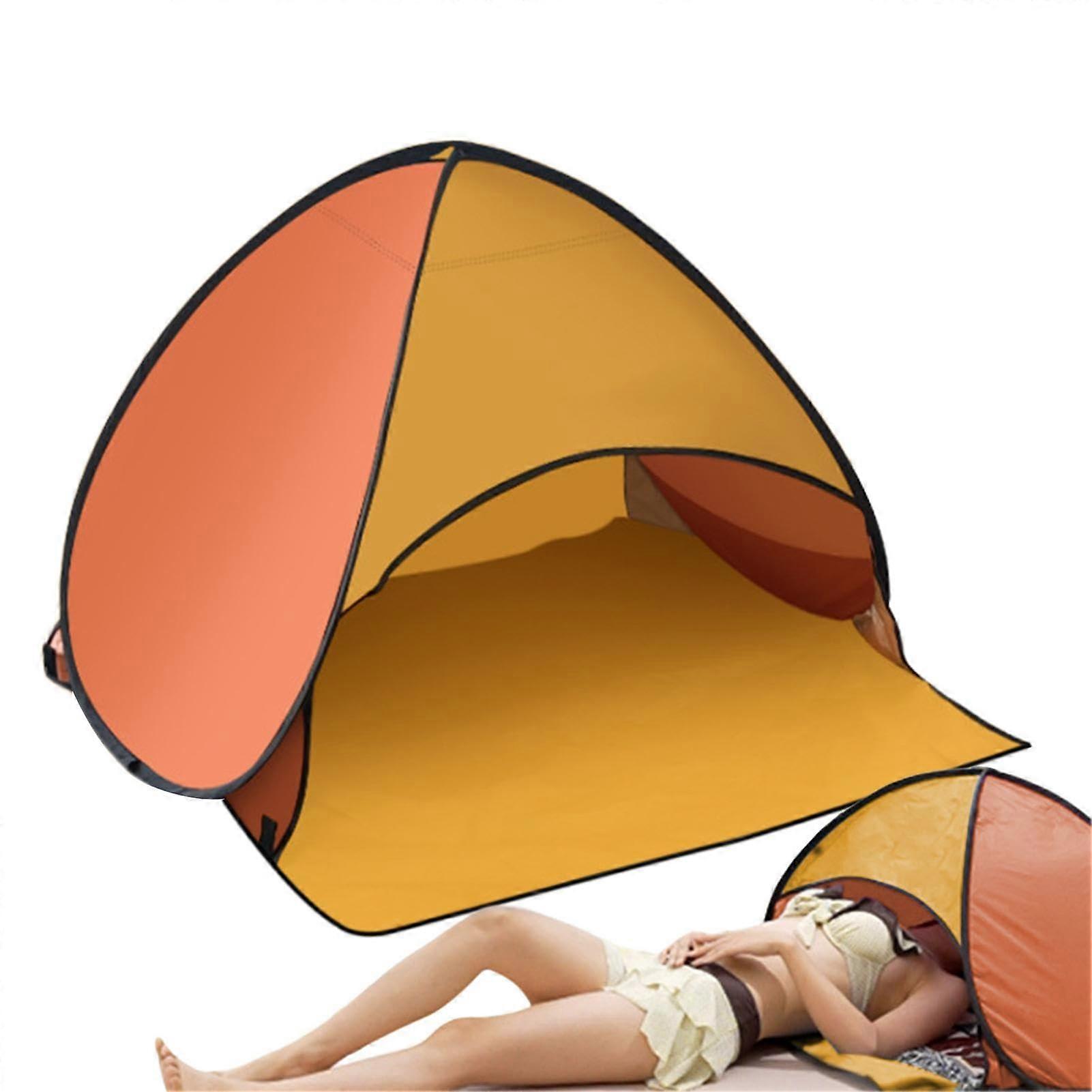 Dog Beach Tent Shelter Folding Sun Shade Canopy, Portable Automatic Windproof Beach Tent