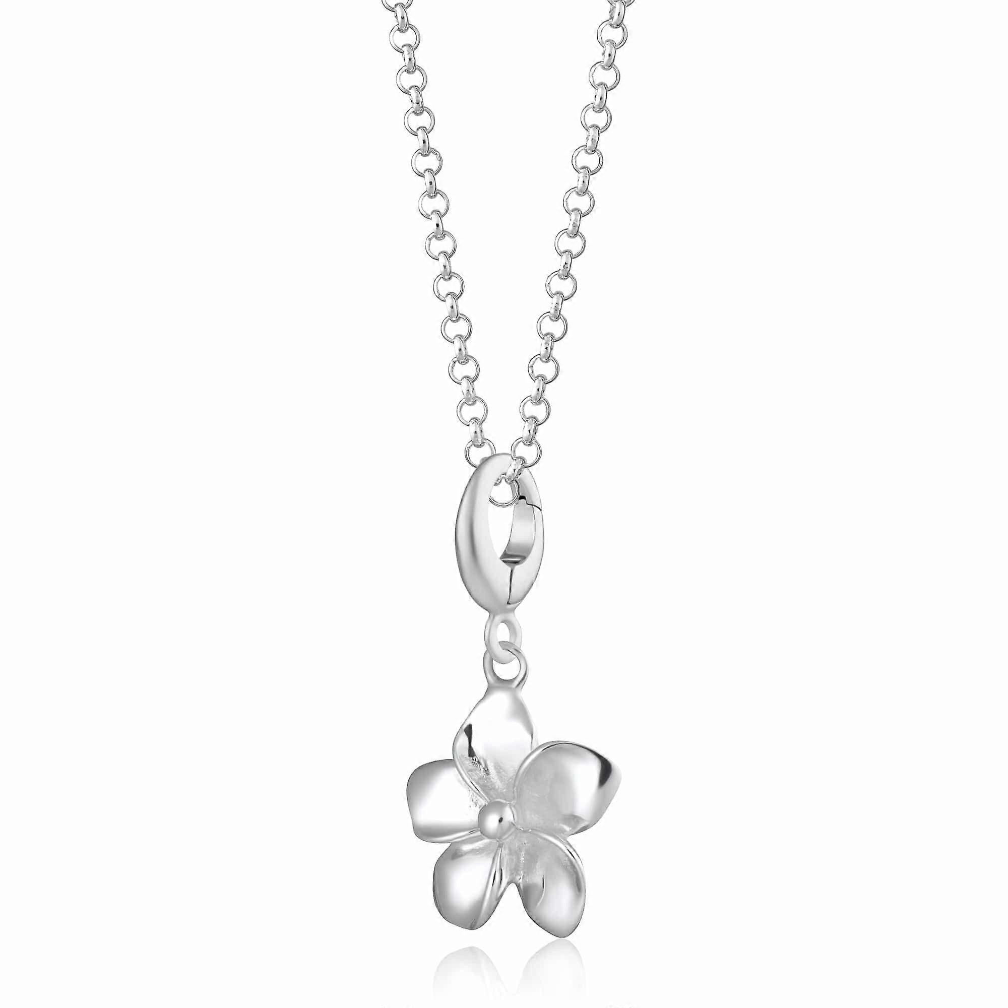 Silver Flower Necklace CNSFH-1