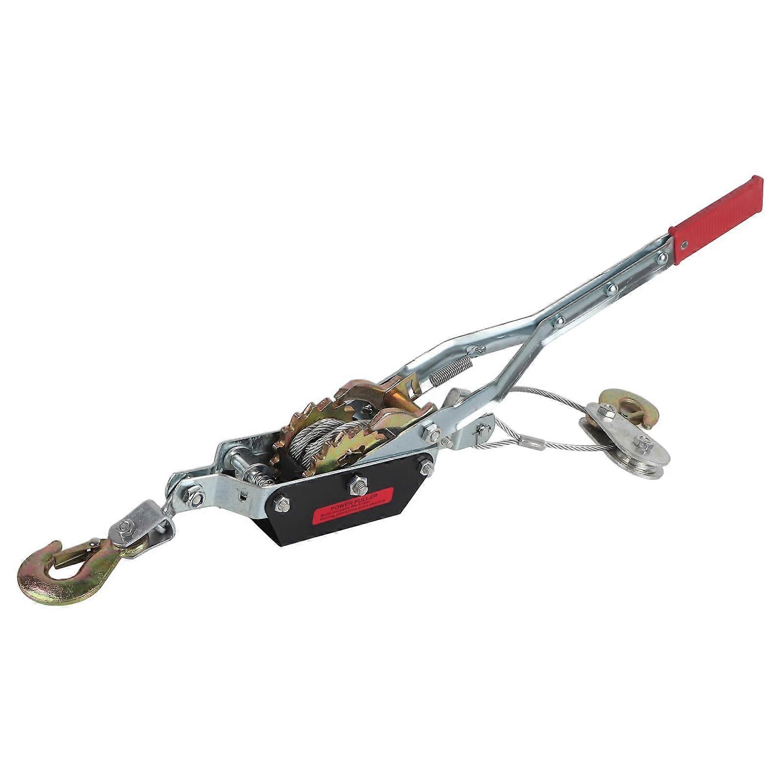 2/4ton hand rope puller, performance steel cable tensioner with double hook (4t)