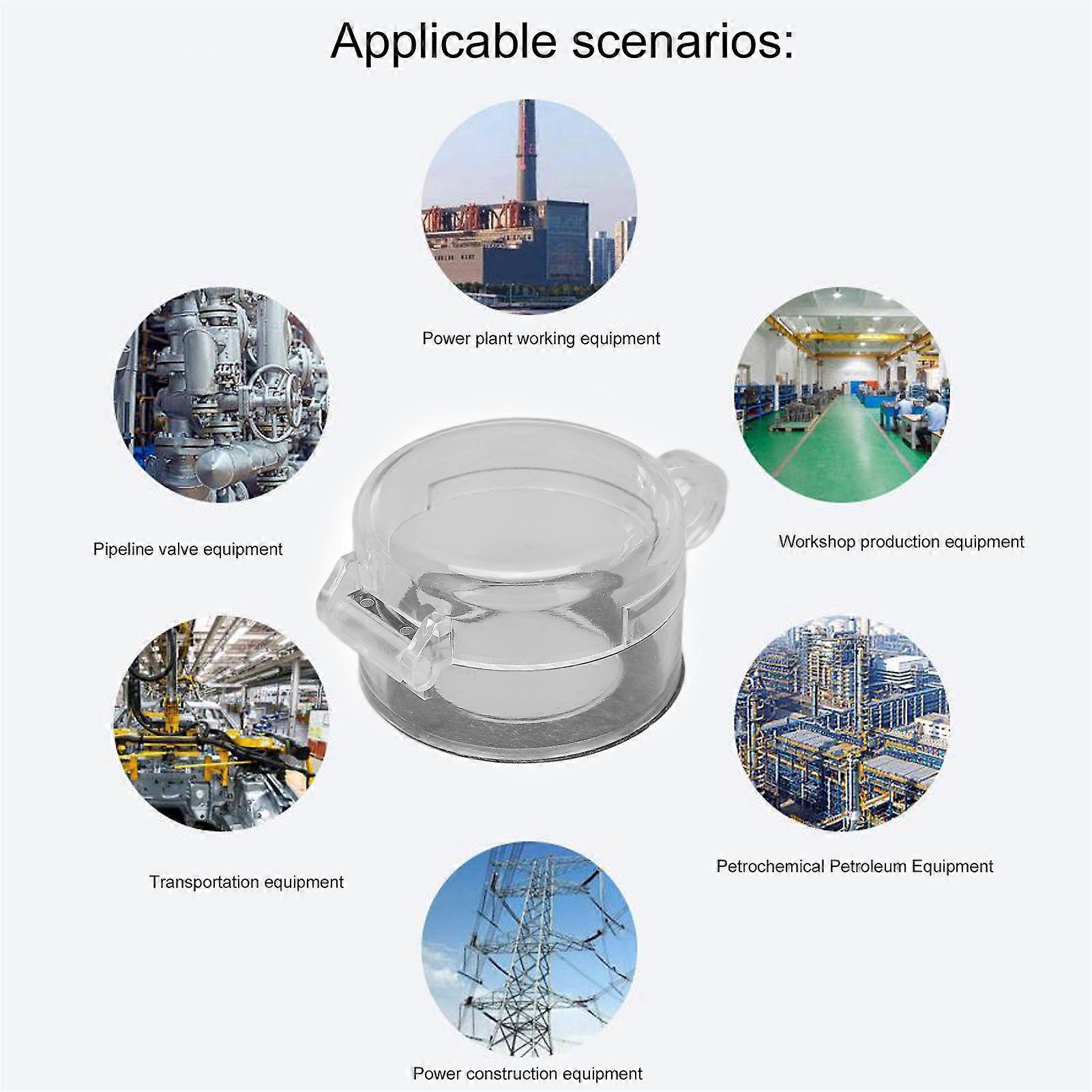 10Pcs Emergency Button Switch Cover Effective Protection Excellent Workmanship Stop Switch Cover for Industrial
