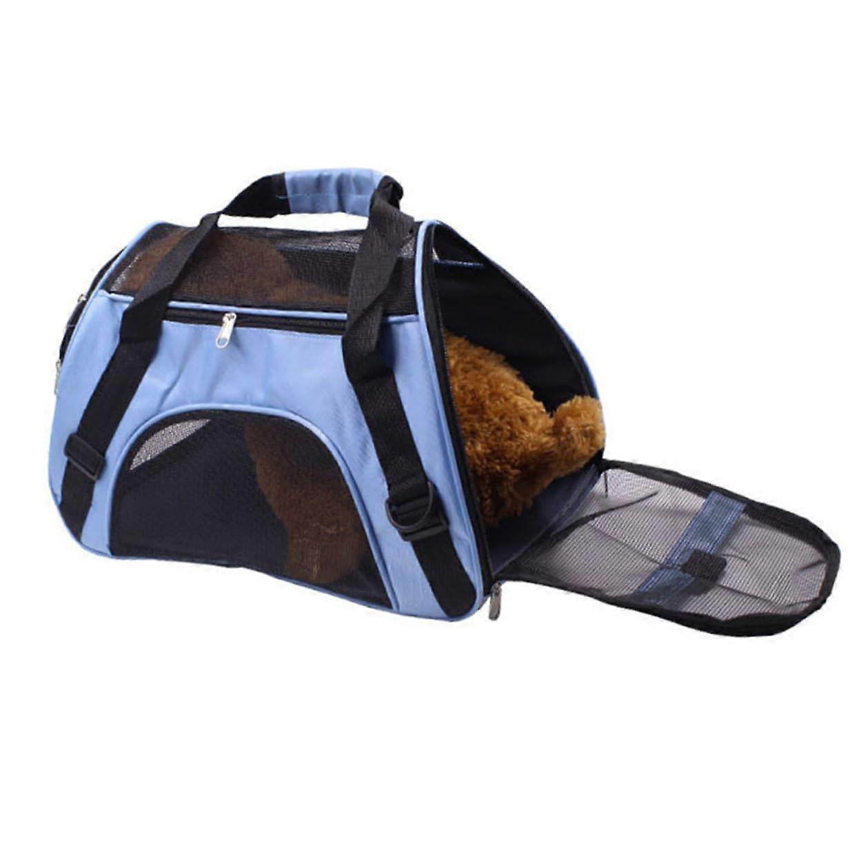 Large Dog Carrier Backpack for Pets with Mesh Ventilation for Comfort, Safety Zippers, Easy Access, Durable and Sturdy for Pets.
