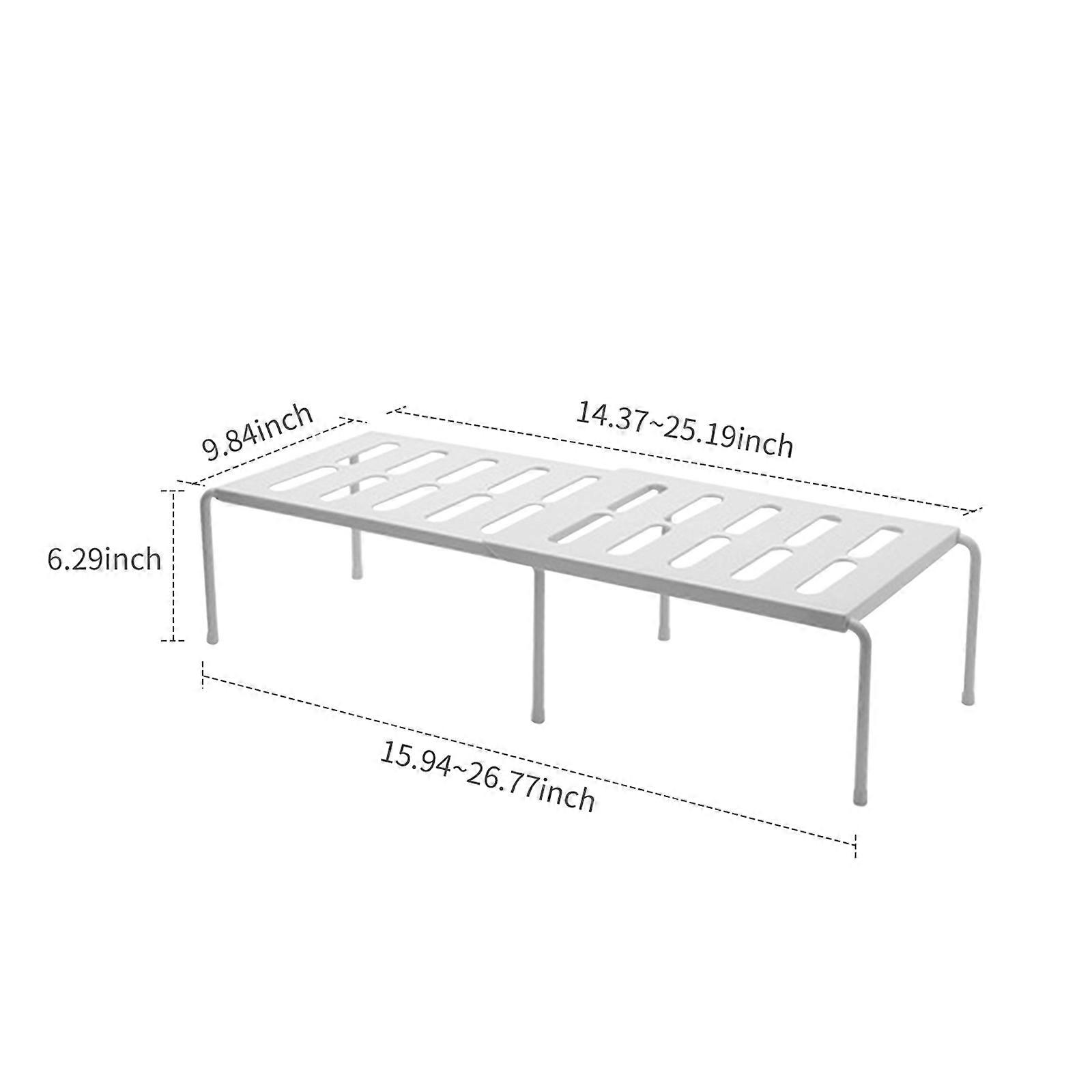 Expandable Stackable Cabinet Counter Shelf Storage Organizer Kitchen Cupboard Organiser for Tableware Seasoning