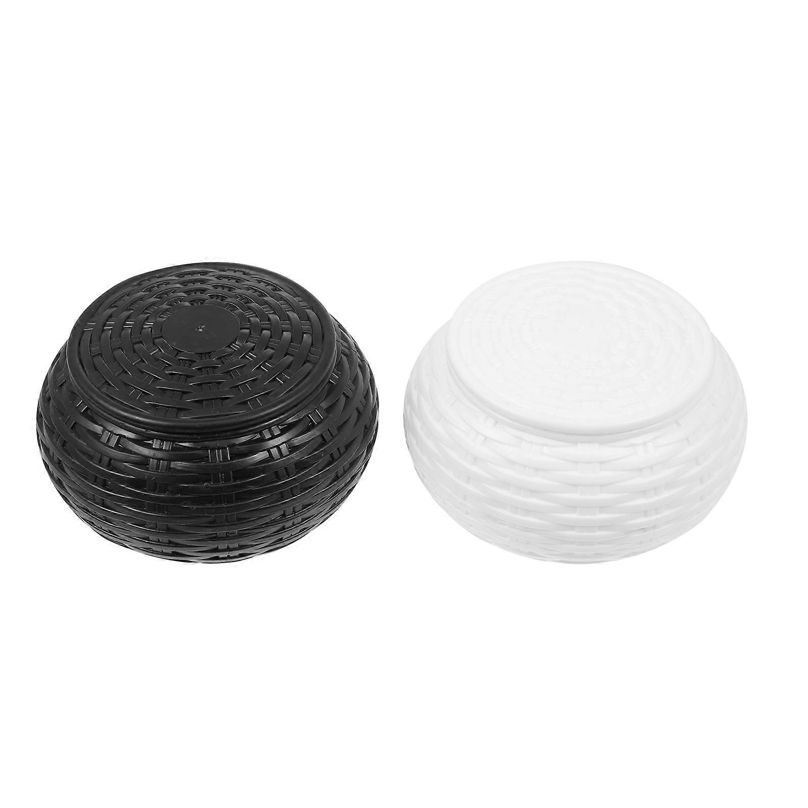 Plastic Lidded Chess Box for Go Chess Pieces Stylish Storage for Family Games, Collectors & Beginners
