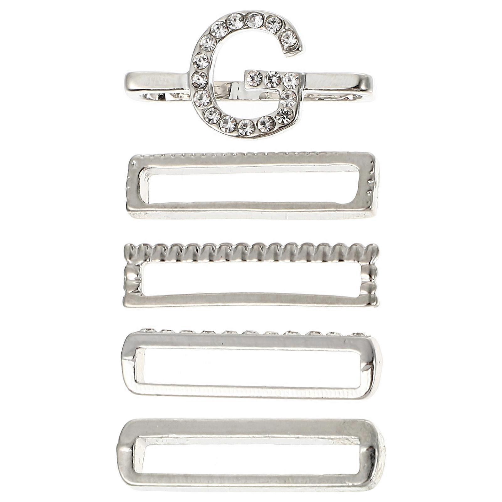Zinc Alloy Watch Band Charms Set For Men And Women Parties 5Pcs