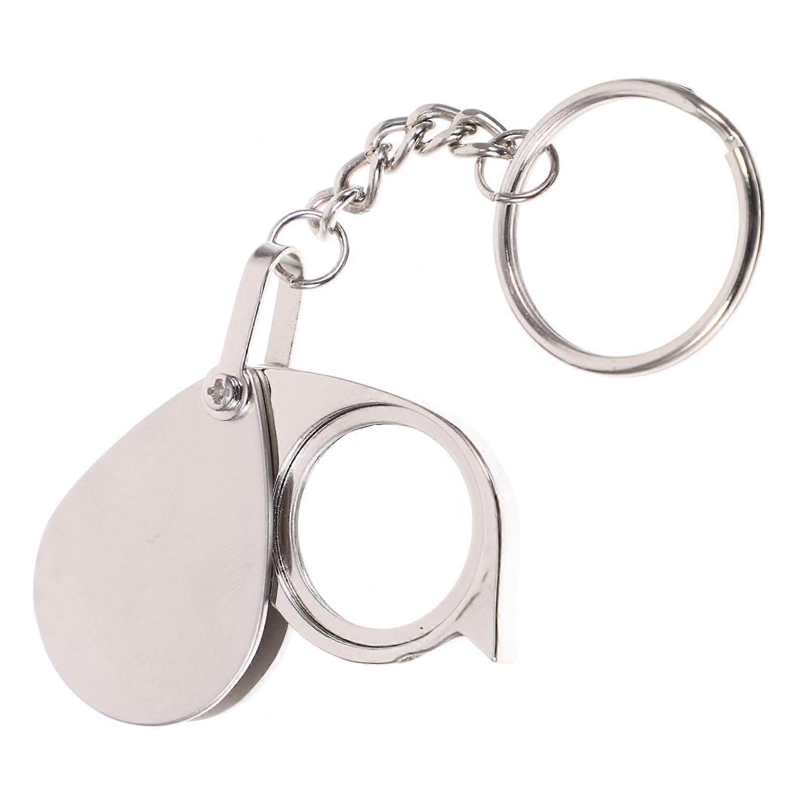 Mini Loupe for Reading – 15x Foldable Pocket Magnifier Keychain Accessory for Jewelry, Stamps, and Antiques