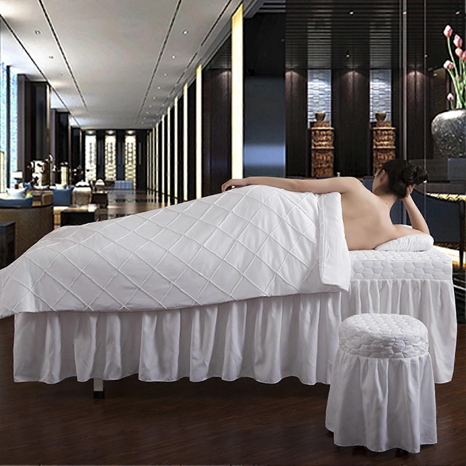 Massage bed set – 5piece salon spa cover set with breathable table cover Ref: 4263
