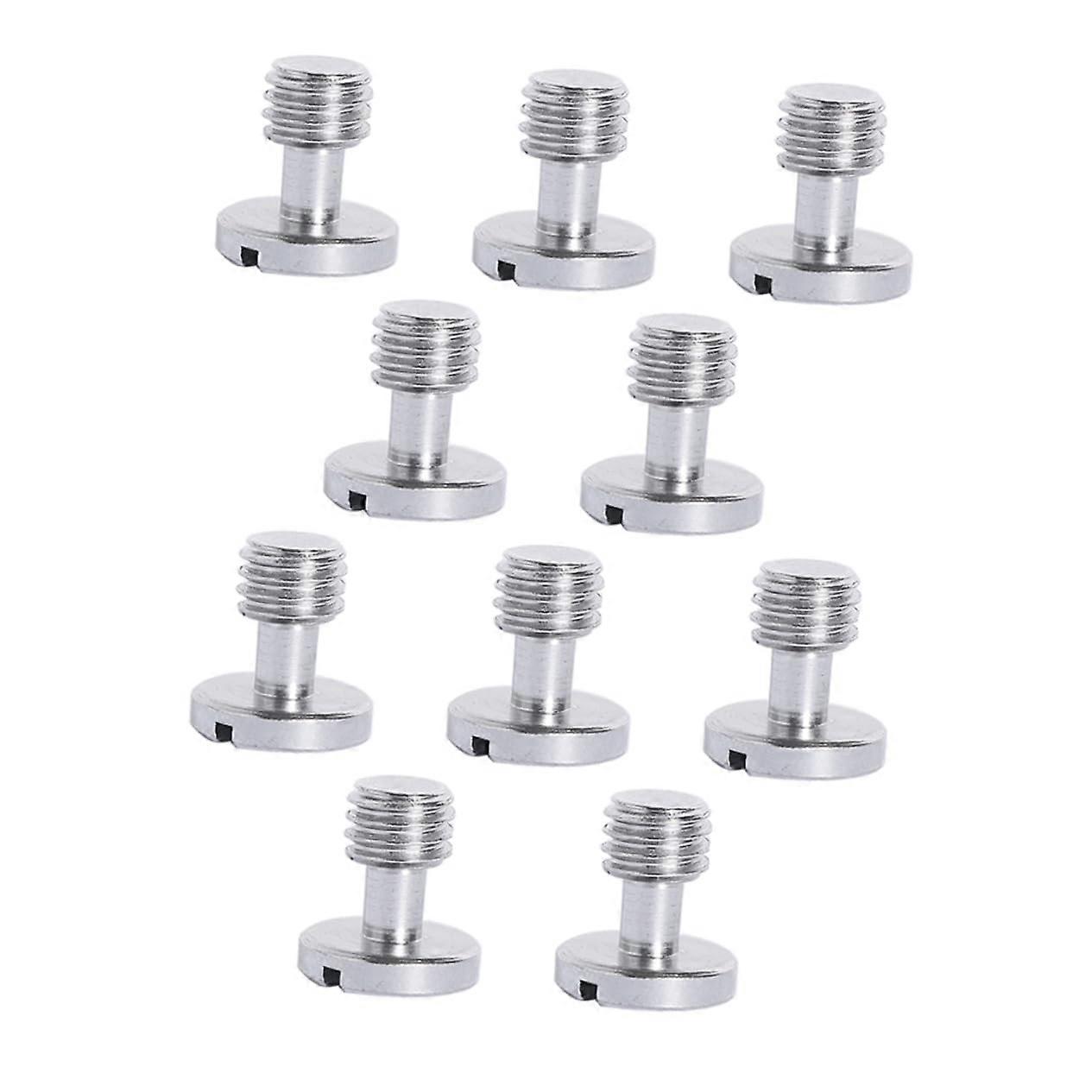 Camera Gimbal Screw Pack of 10 Nickel Plated Iron Quick Release Screws for Tripods and Camera Rigs Silver