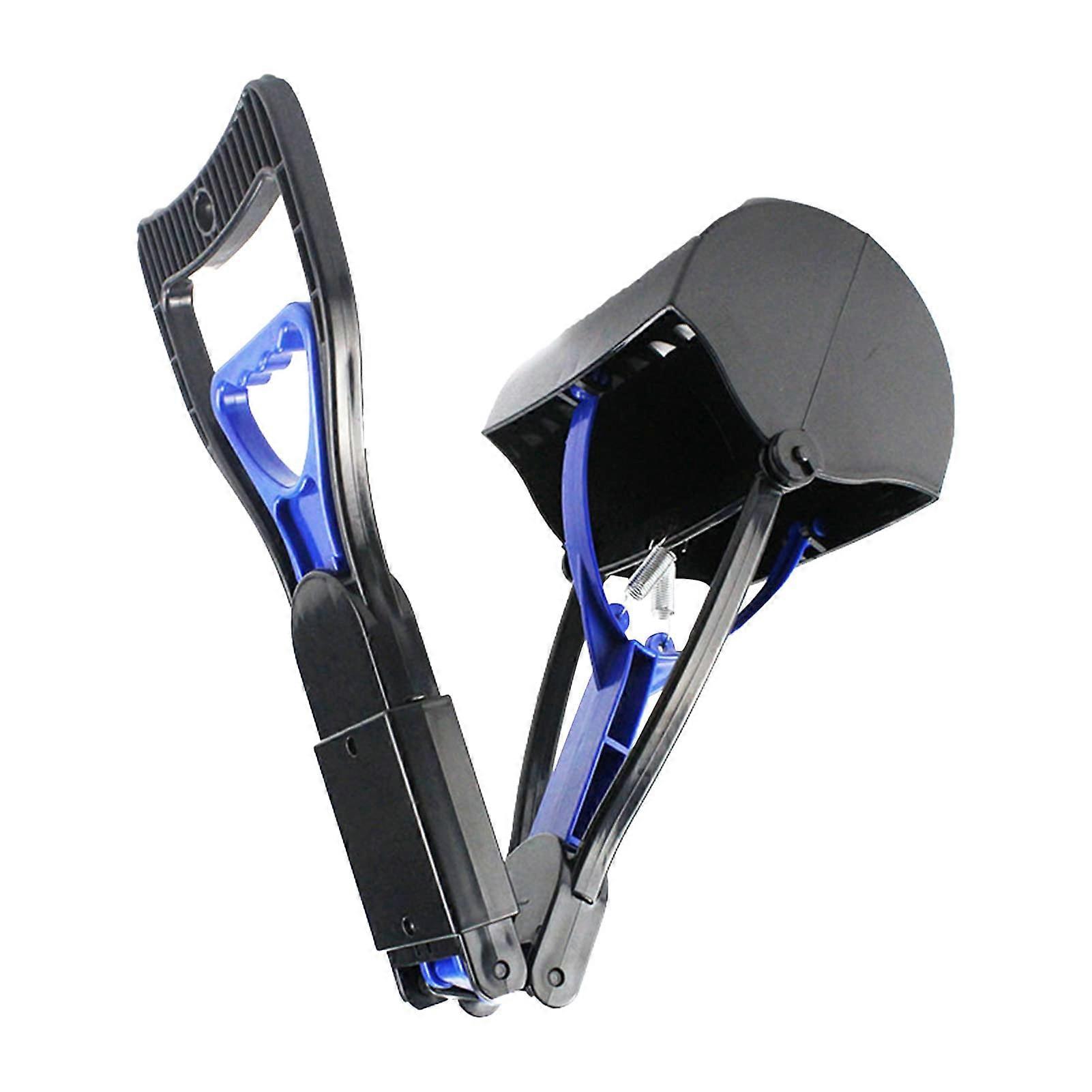 Dog poop scooper, 58.4 cm, with easytopull handle, professional ergonomic design, strong and durable, blue.