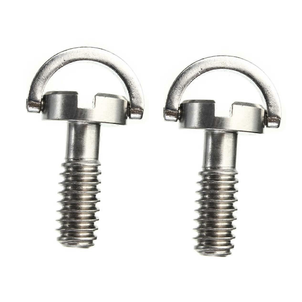 2 Flat Head Pieces for Camera Tripods Longer DRing Adapter for Quick Release Plates Compatible with Tripods Monopods and More