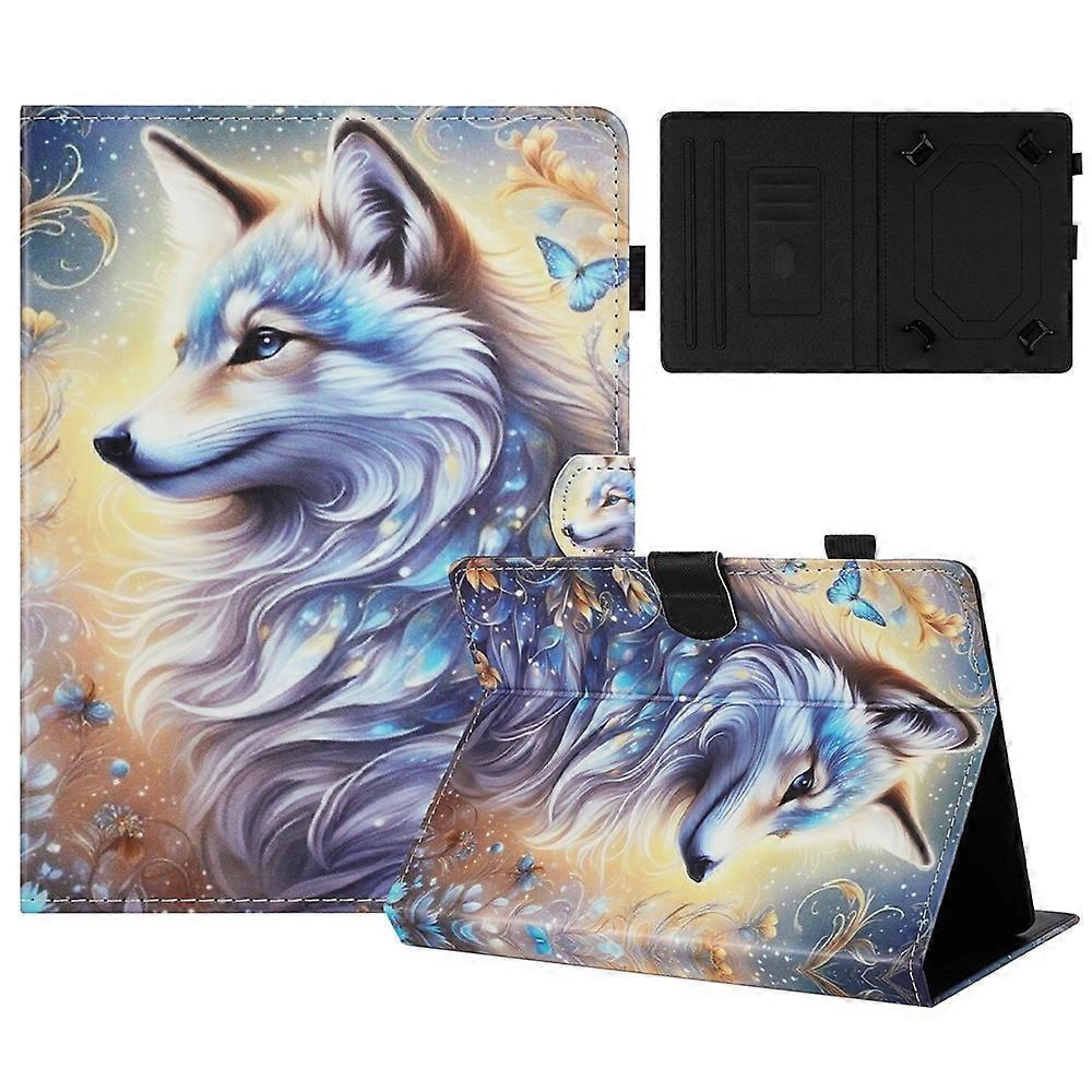 Universal 10-inch Tablet Case Pattern Leather Cover with Auto Sleep / Wake, Card Holder