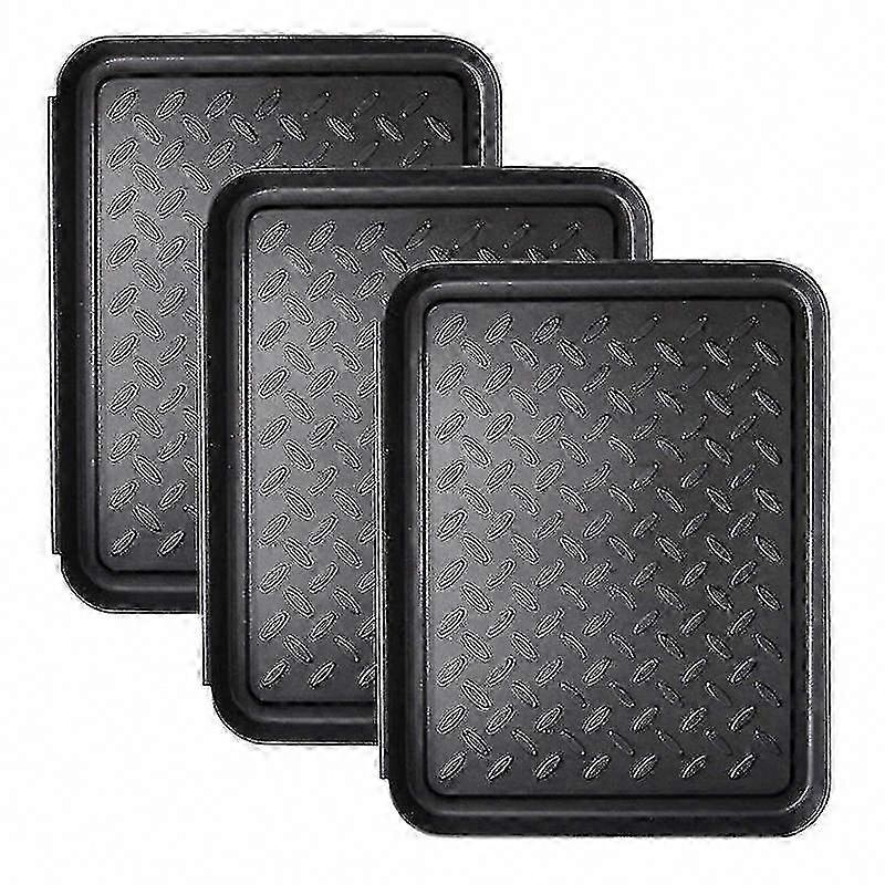 3 قطع حصيرة أحذية صينية التمهيد الثقيلة ، صواني الطين غير القابلة للانزلاق للأحذية ، أوعية ، 13.7 × 10.8 بوصة