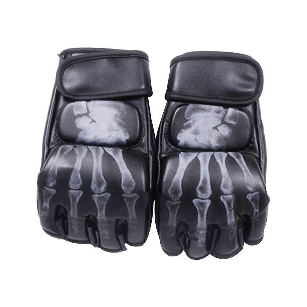Professional Half Gloves for Training, Sparring, and MMA – Breathable, Durable, Washable Boxing Gloves with Enhanced Injury Absorption for Martial