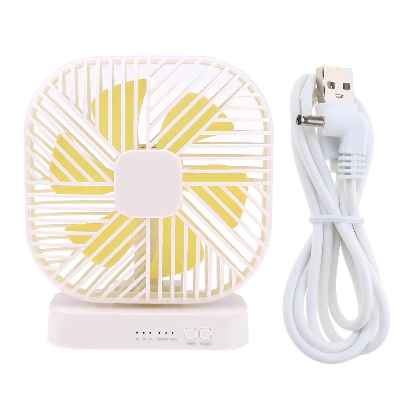 Universal Tabletop Mini Fan USB/battery Powered Desk Fan with 3 Speed Timing Function Camping Office Home Dorm Car Fans Multicolor