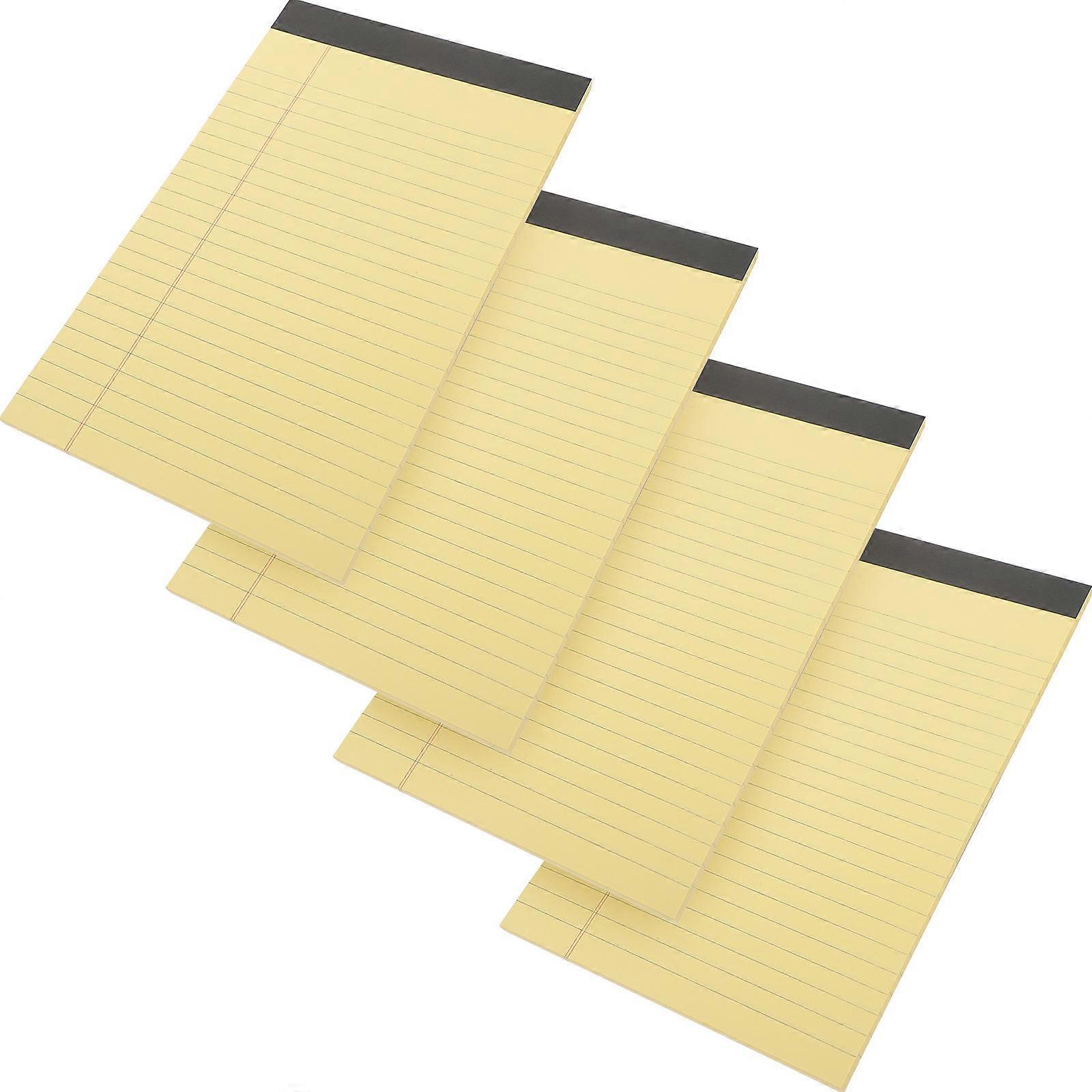 Yellow College Ruled Legal Pad Tear Off Planner Notepad for Students with Simple Design and Practical Functions