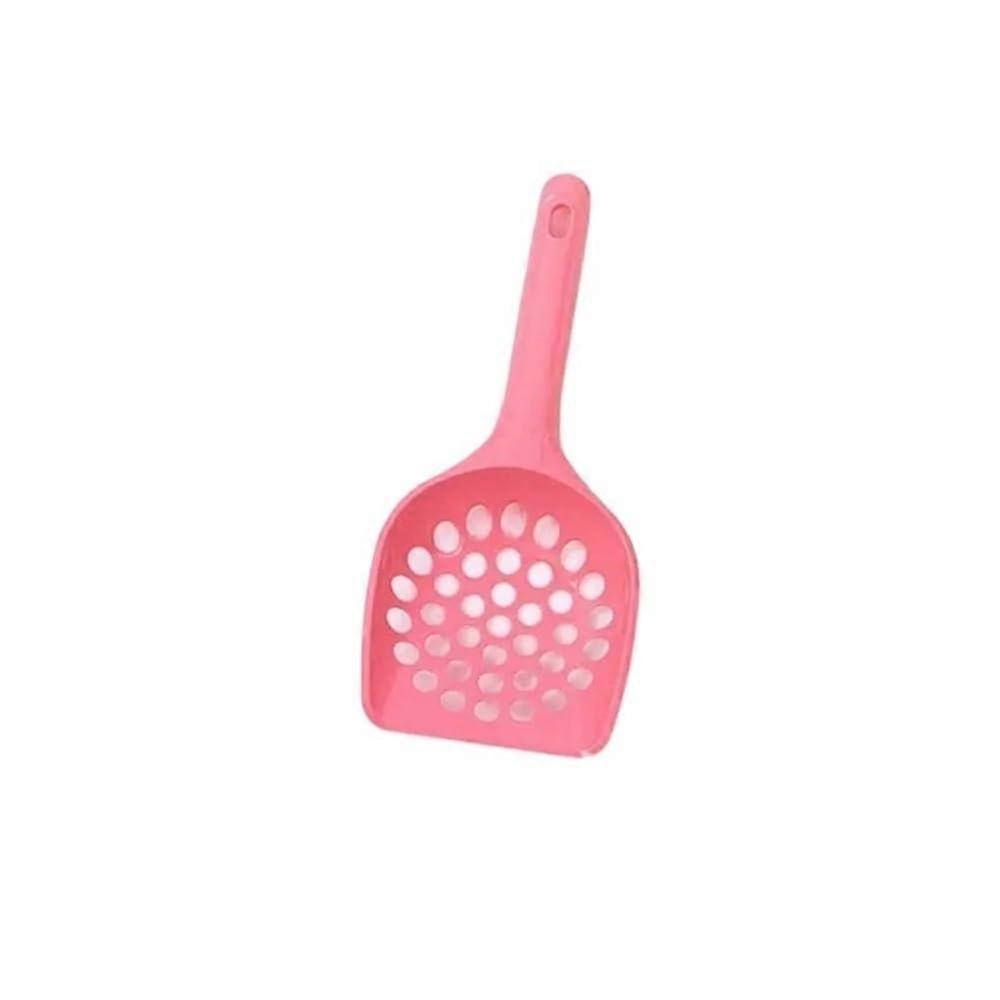 Premium Cat Litter Scoop - Durable Sifting Design for Clumping Litter, Ergonomic Handle, Easy Clean, Pink, 3PCS Large Hole