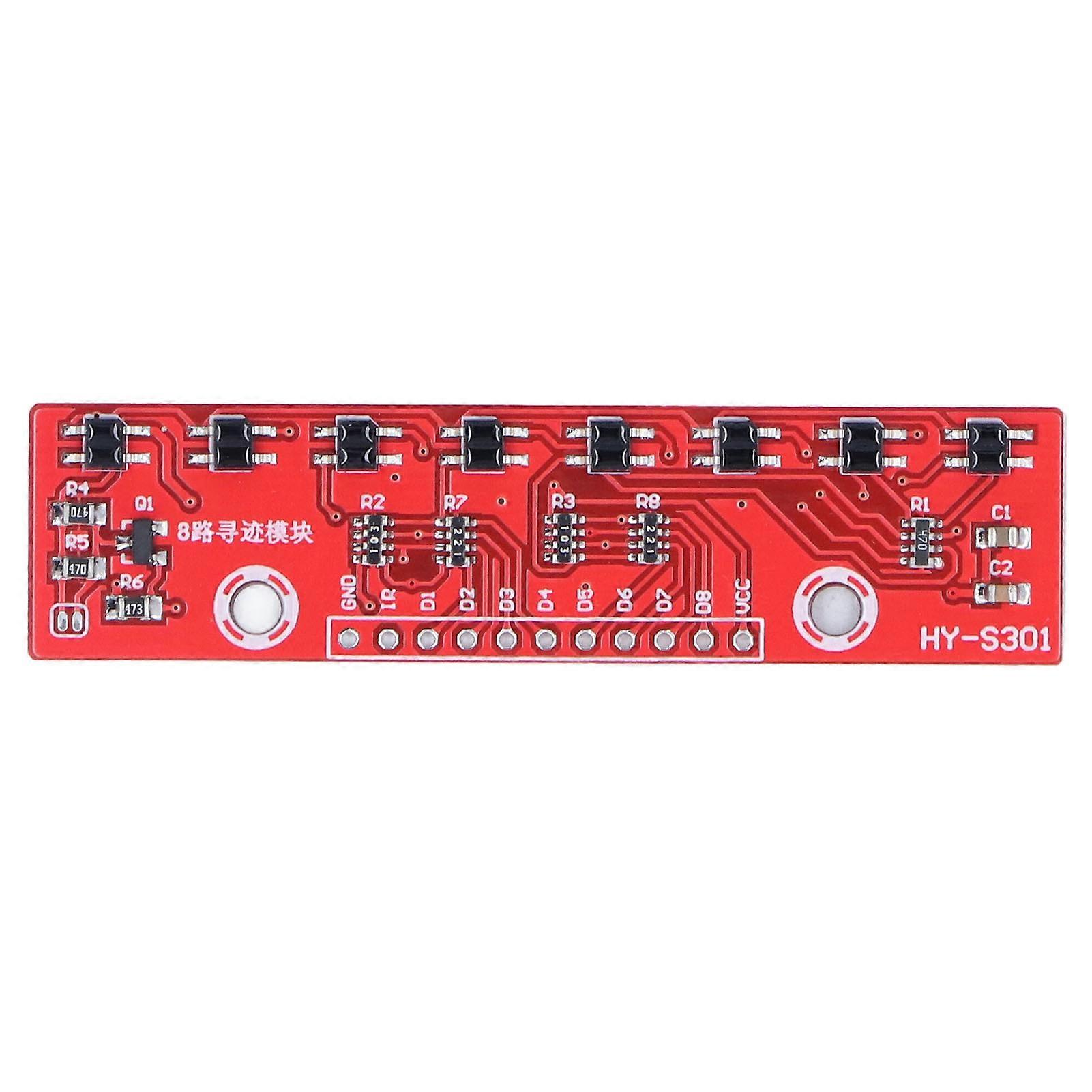 Tracking Module 8 Channel Infrared Detection Sensor PCB 8bit Detector Hunt Board