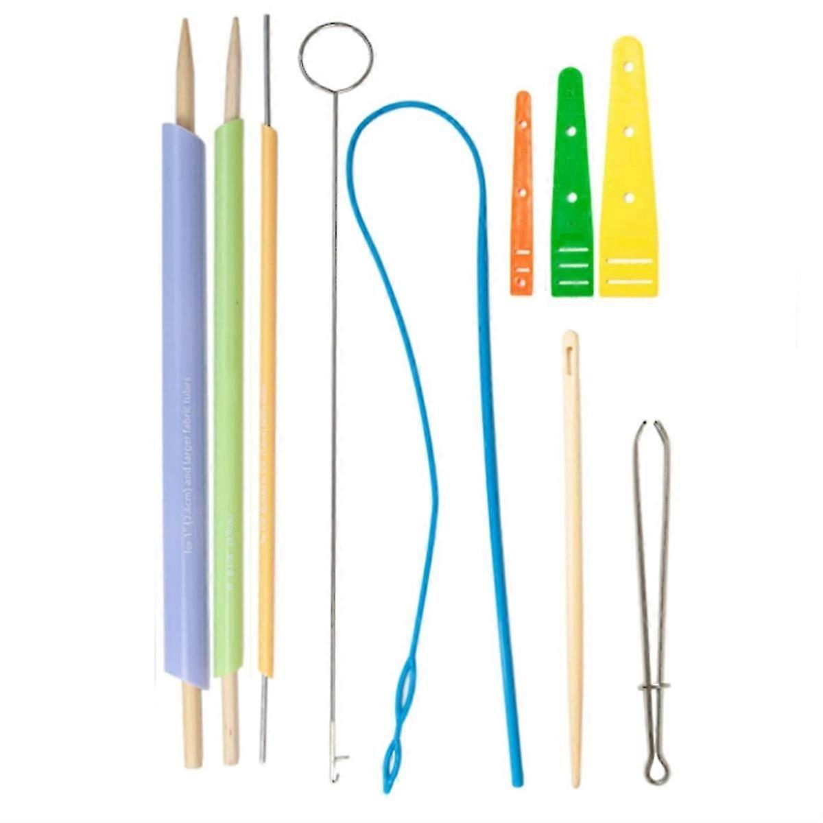 Fabric Tube Turning and Threading Tool Set Includes Drawstring Threader,Drawstring Threader Tool Set