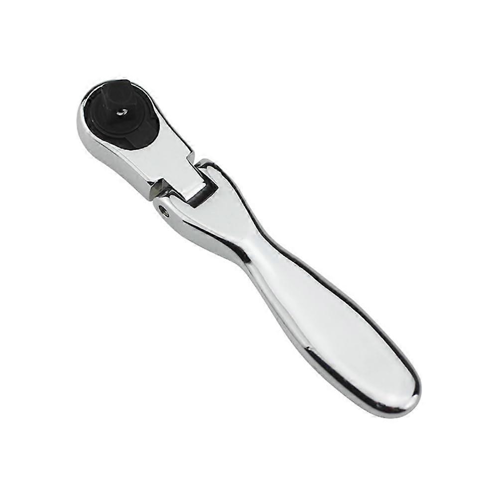 Mini 1/4 Inch Ratchet Wrench, 72 Tooth Chrome Vanadium Steel with Dual Head Socket and Bit Driver for Tight Spaces