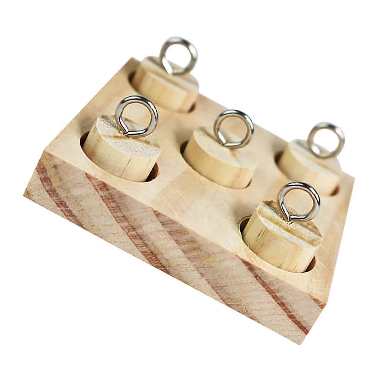 6piece Parrot Learning Toy, Bird Intelligence Toy, Bird Puzzle Toy, Parrot Puzzle Game, Bird Migration Toy, Bird Tool Use Wooden Toy