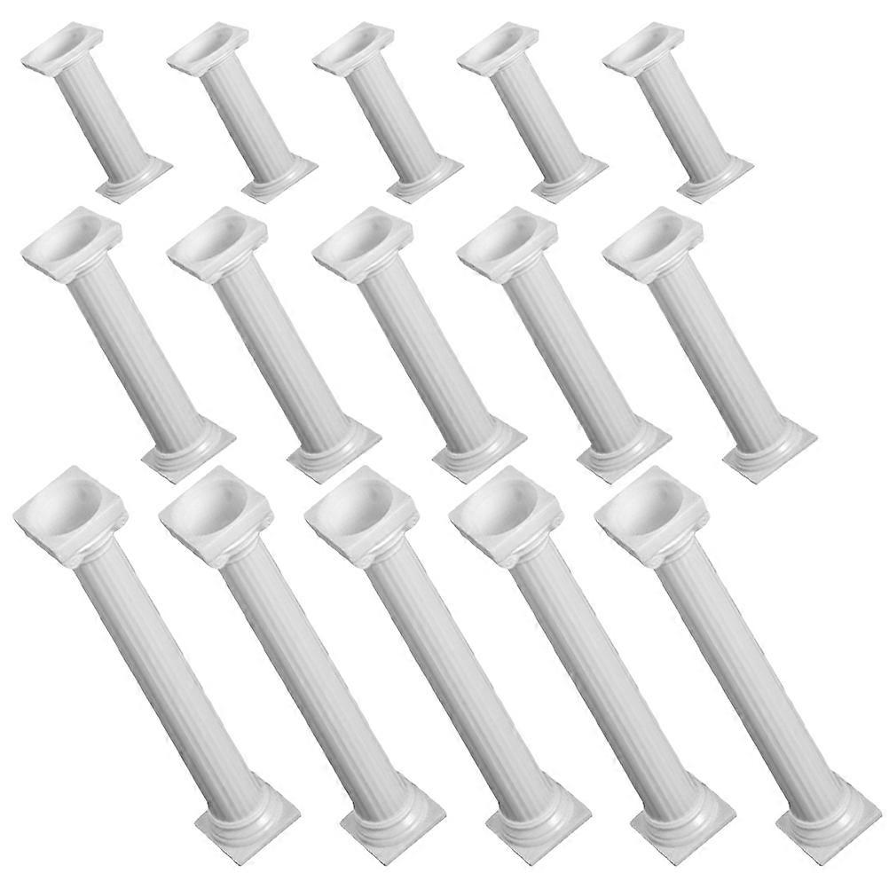 White Roman Column Cake Stand for Wedding Reception and Birthday Parties with Various Size Options