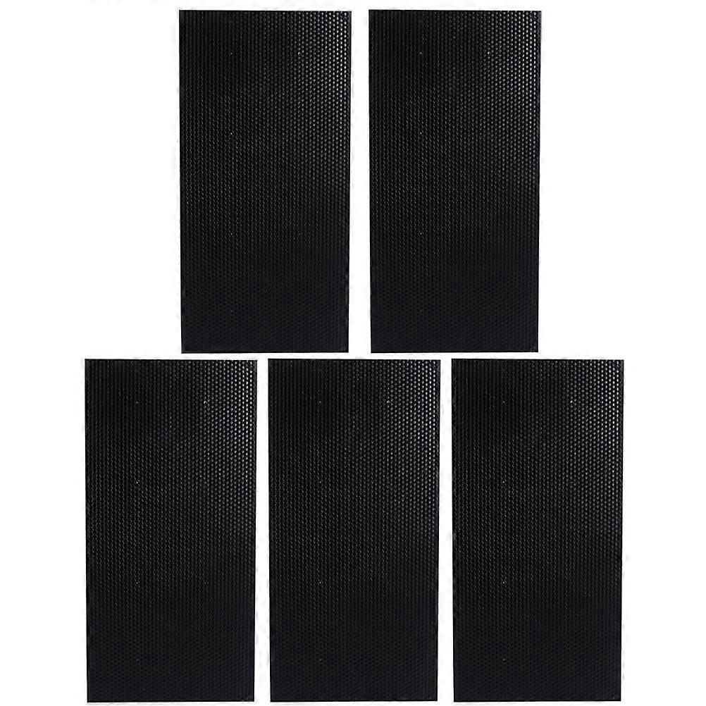 Beehive Foundation Sheets Beekeeping Hive Construction DIY Projects Black 42.50X21.40X0.50CM Plastic 5Pcs