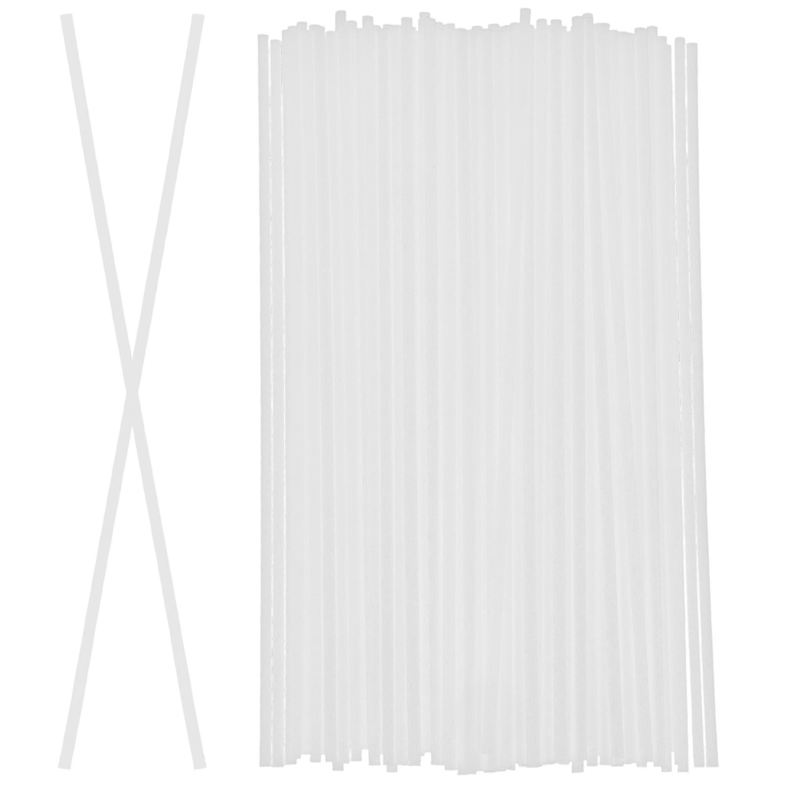 100pcs Fiber Fragrance Sticks Aroma Reed Diffuser Sticks DIY Scent Diffuser Refill Essentials Sticks for Optimal Aroma Home Fragrance Decors White