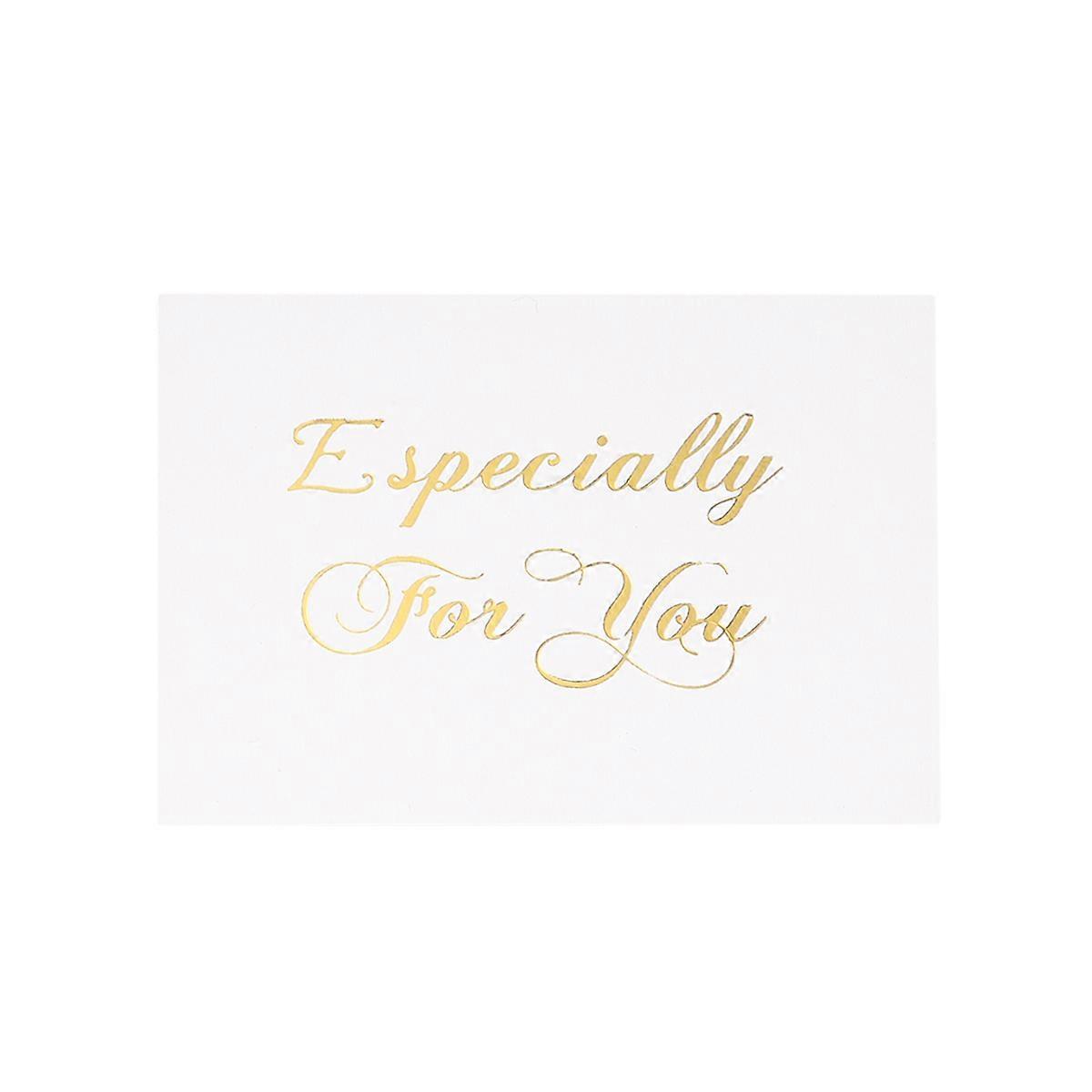 50Set Mini Gold Thank You Greeting Cards Assorted Color For Wedding Invitations Special Occasions Message Writing