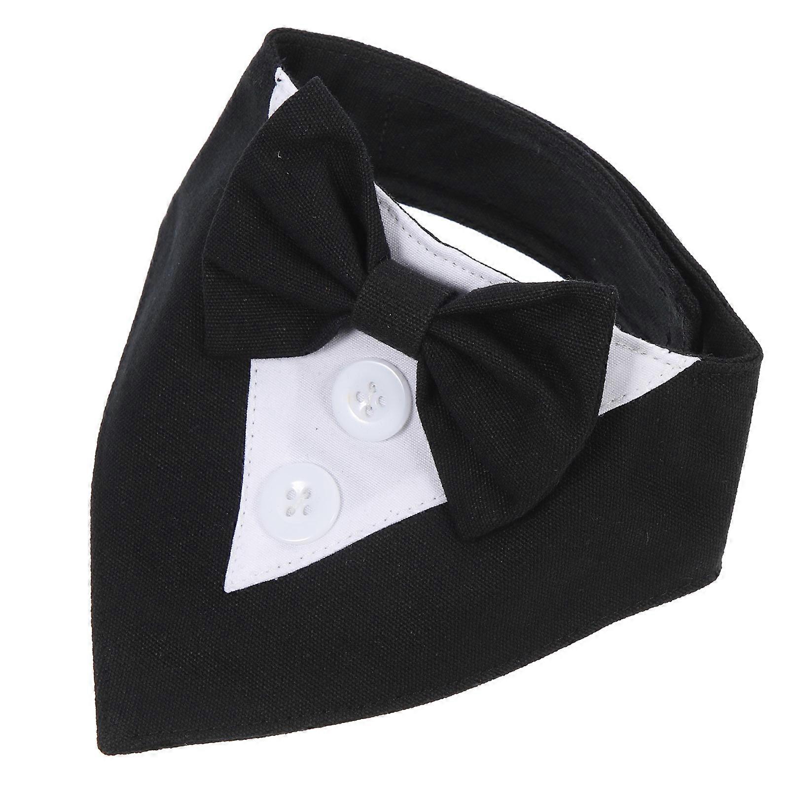 Stylish Dog Collar with Bandana Scarf and Bow Tie Design – Comfortable & Practical Pet Neckwear for Dogs