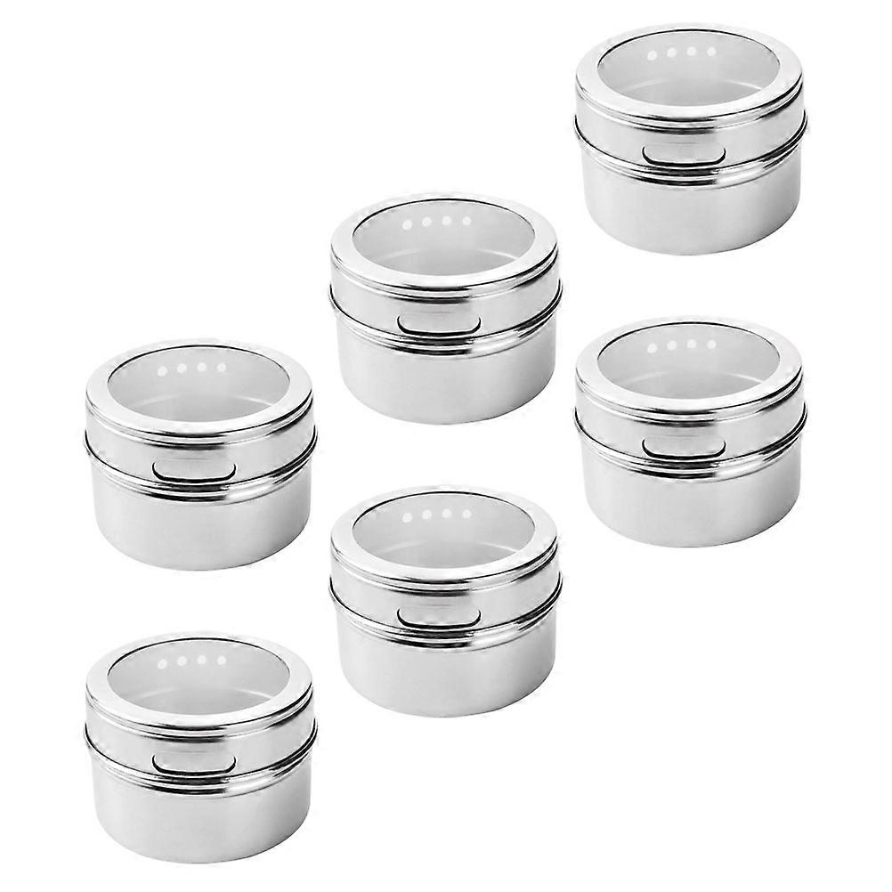 Magnetic Seasoning Pots For Outdoor BBQ Grills Suitable For Cooking Enthusiasts Featuring Minimalist Style 6Pcs