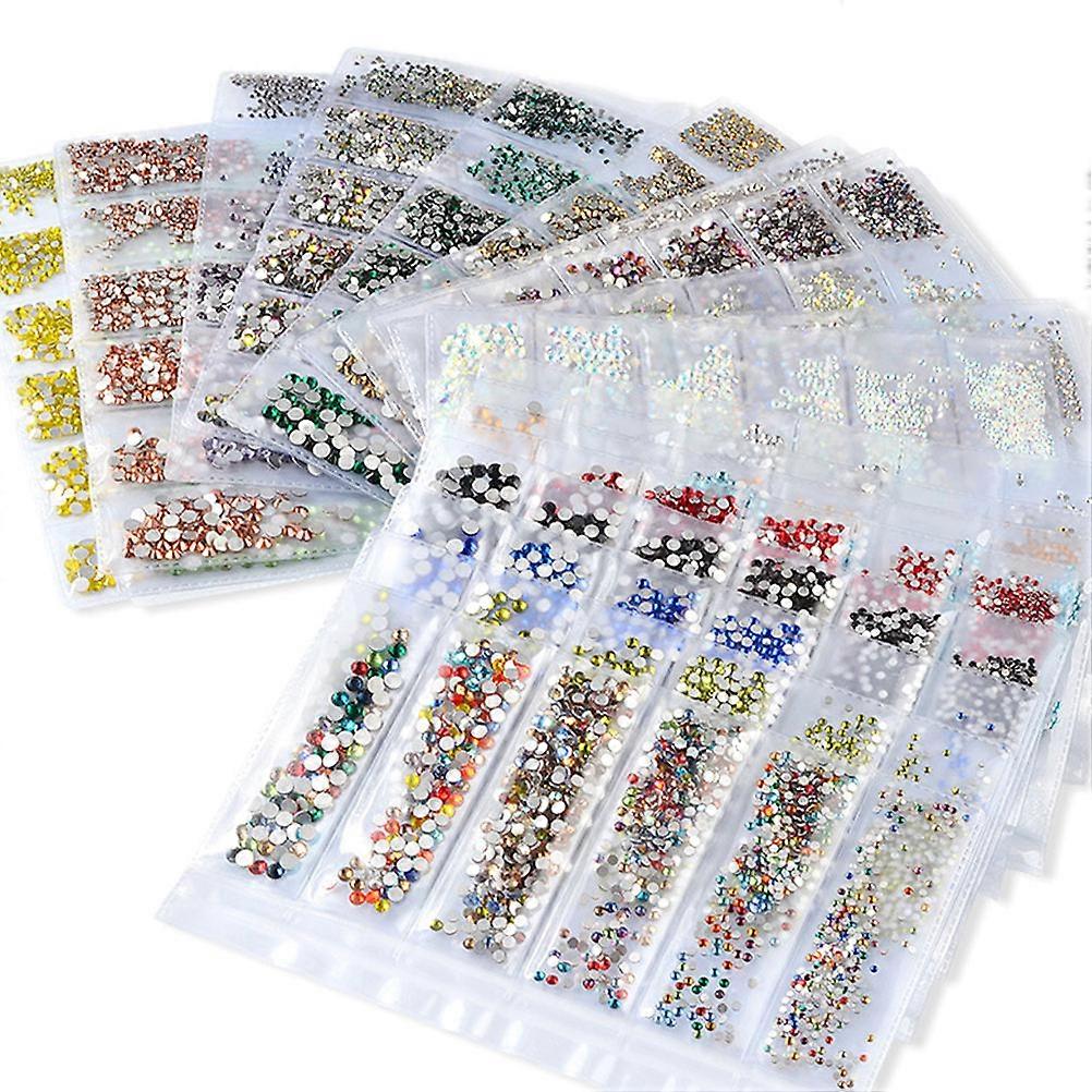 1364Pcs Rhinestones Manicure Charms Decorations For Nail Art Use With Elegant White Color For DIY