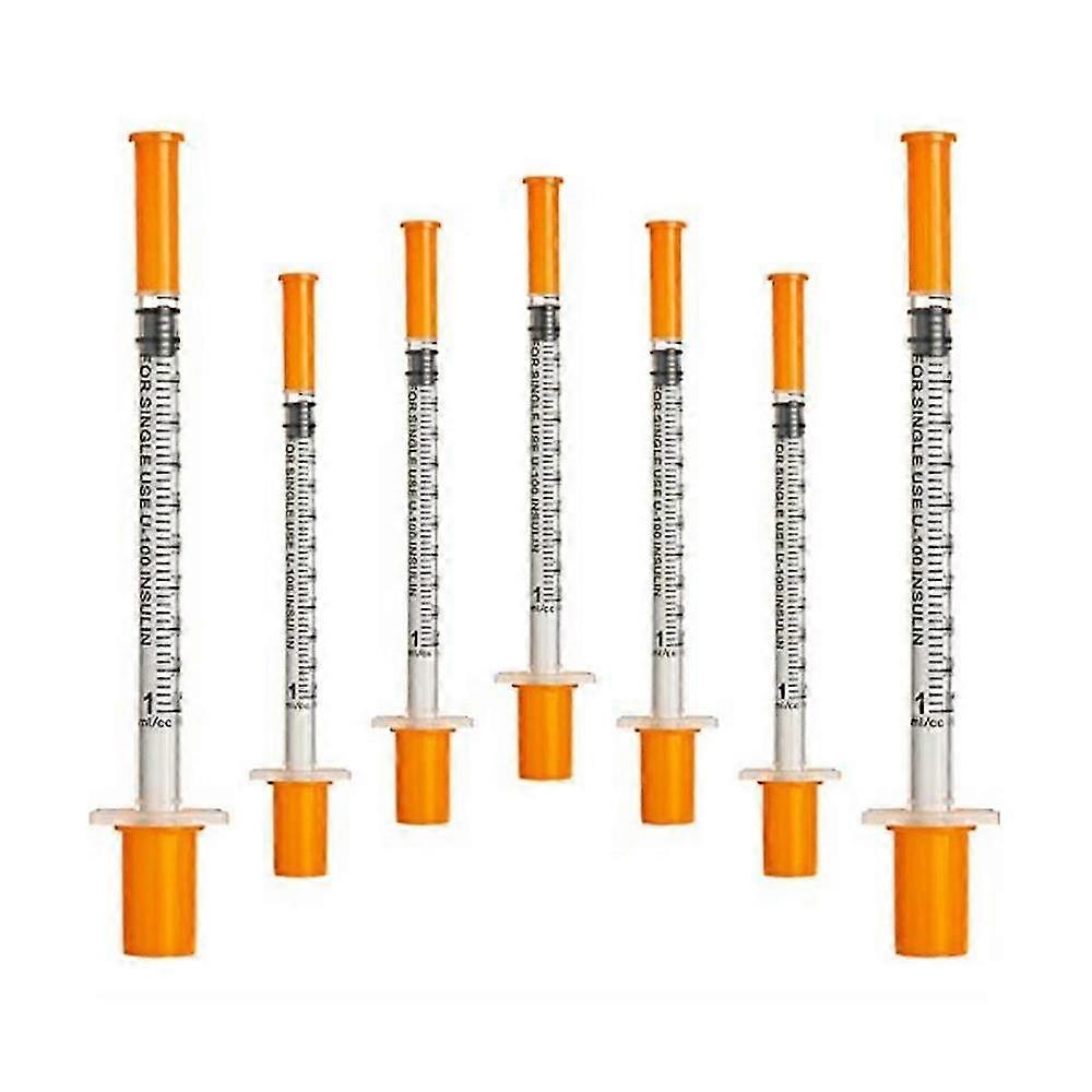 50Pcs/Pack 1ML Syringe with 30G (8Mm Long) Lab Supplies Individually Sealed Package