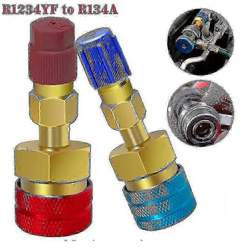 2pcs γρήγοροι προσαρμοστές συνδετήρων R1234yf στους υψηλούς γρήγορους συνδετήρες ζεύκτη R134a