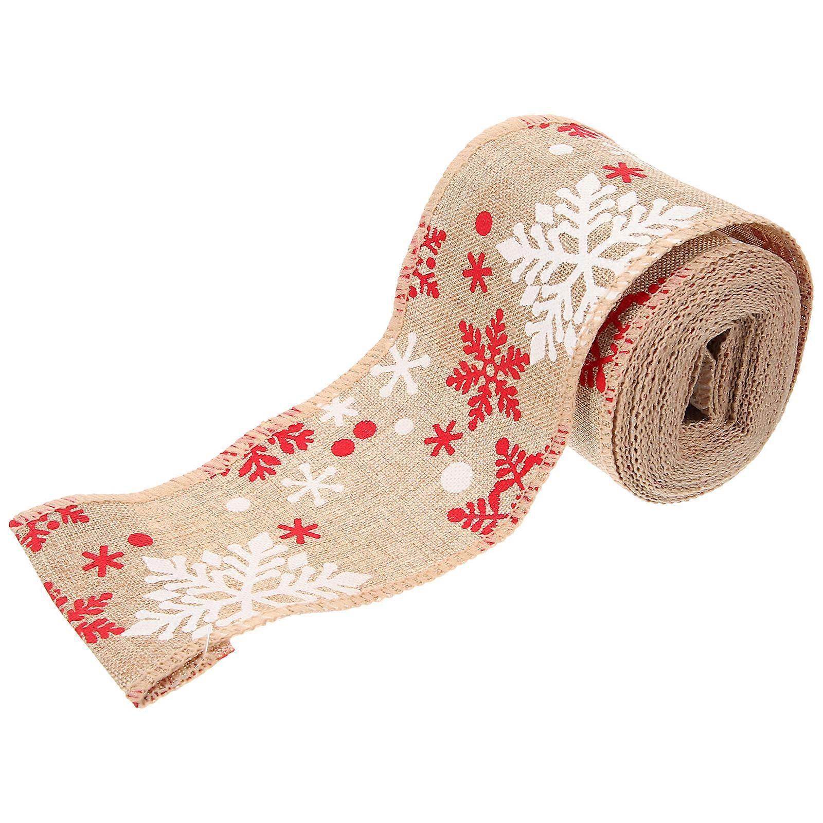 Xmas Party Christmas Crafts Decorative Ribbon for Packing 1 Roll