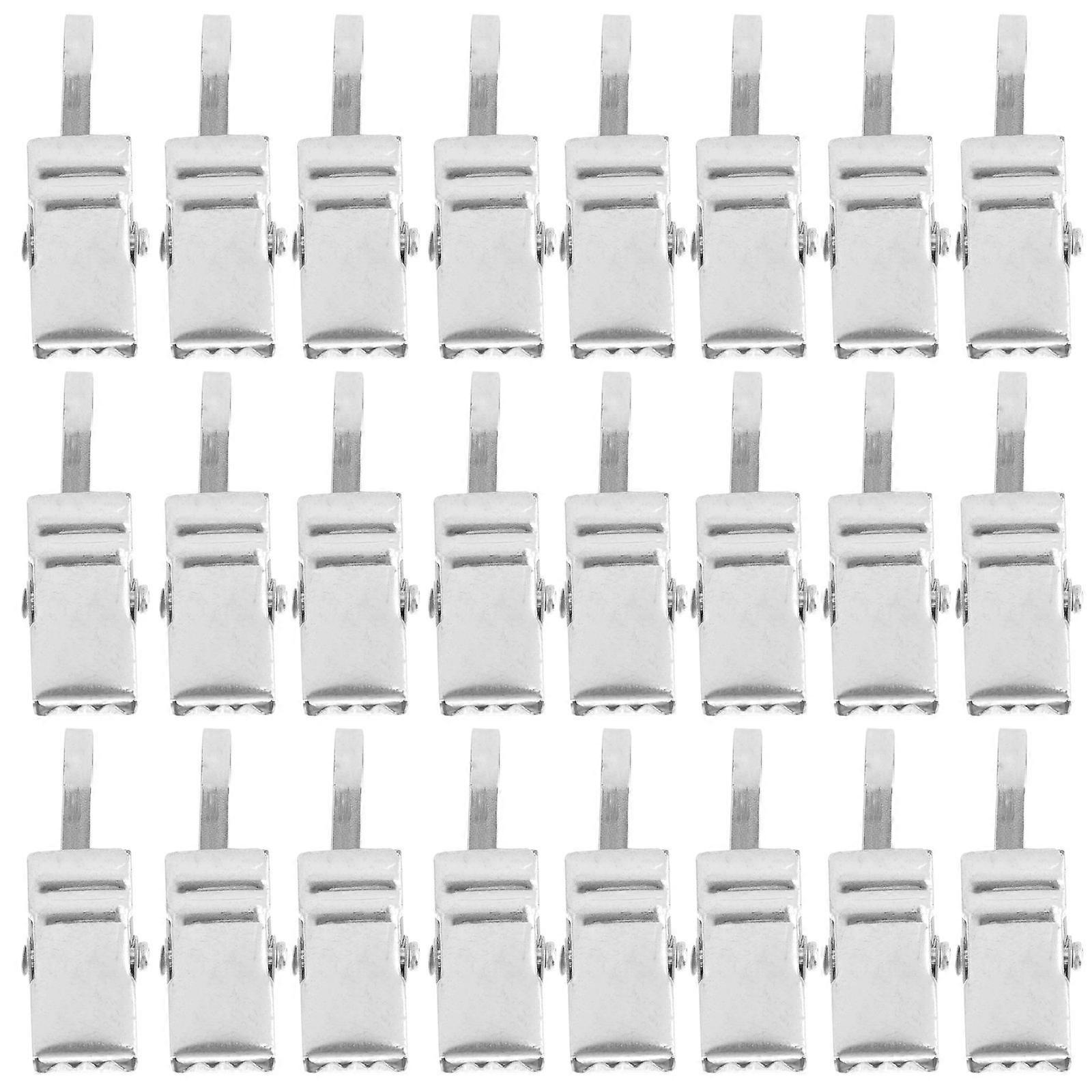 Stainless Steel Drapery Ring Clips with Hooks – Heavy Duty, Easy Install, 100 pcs for Shower Curtains, Home, Office, and Clinics