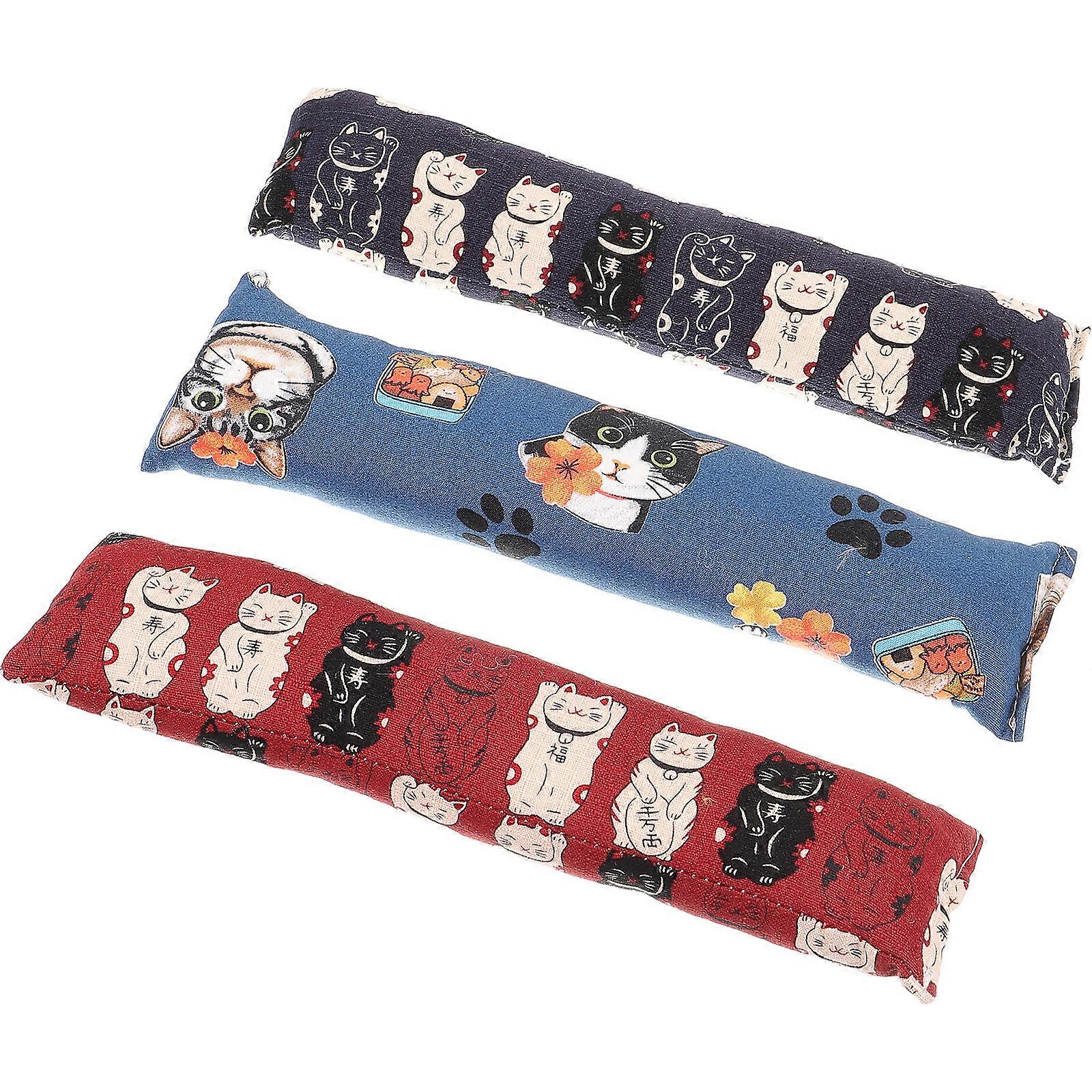 3pcs Catnip Chew Pillows for Cats   Interactive Teaser Toys with Random Patterns to Stimulate Hunting Instincts and Alleviate Loneliness