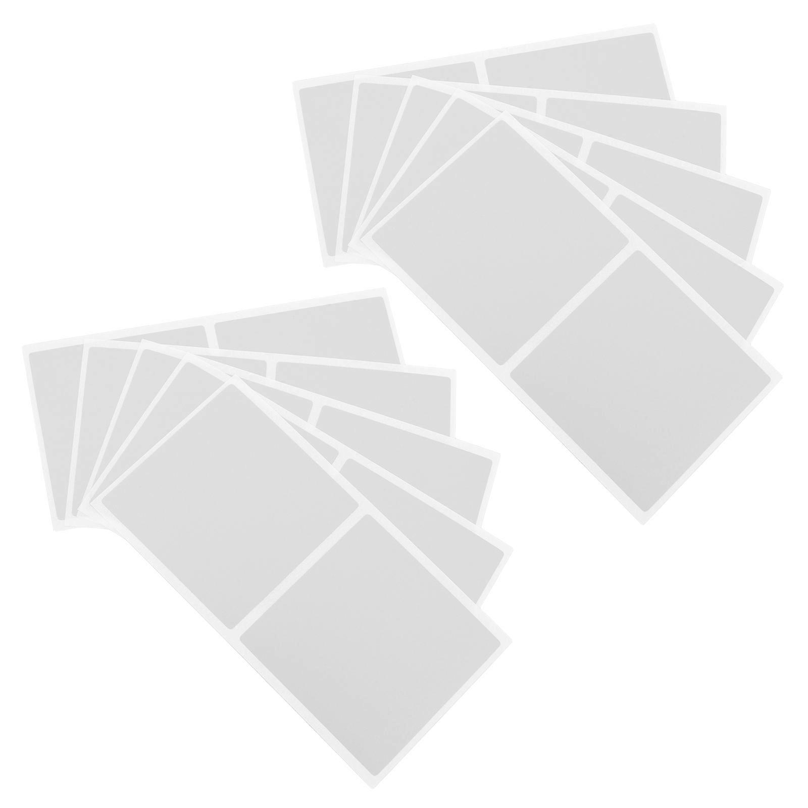 Silver Scratch Off Stickers for Decoration Creative DIY and Interactive Games 25 Sheets