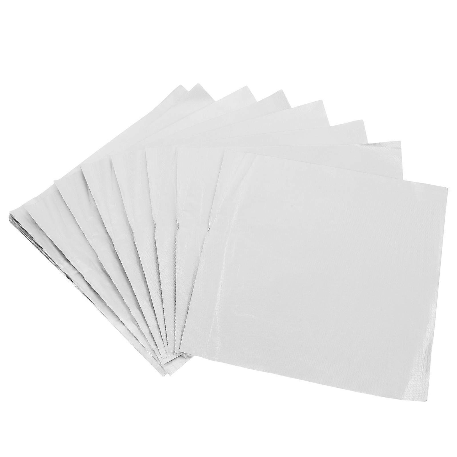 Candy Wrapping Paper 100Pcs Foil Sheets For Chocolates And Treats At Weddings Parties And Festivals 20x20x0.03cm Silver Candy Wrapping