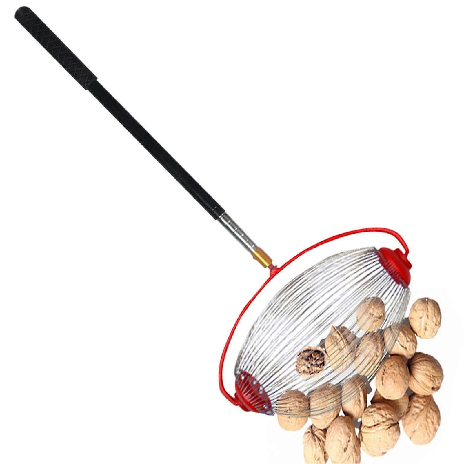 Nut Collector  Telescopic Pole Nut Picker  Roll Nut Harvesting Machine